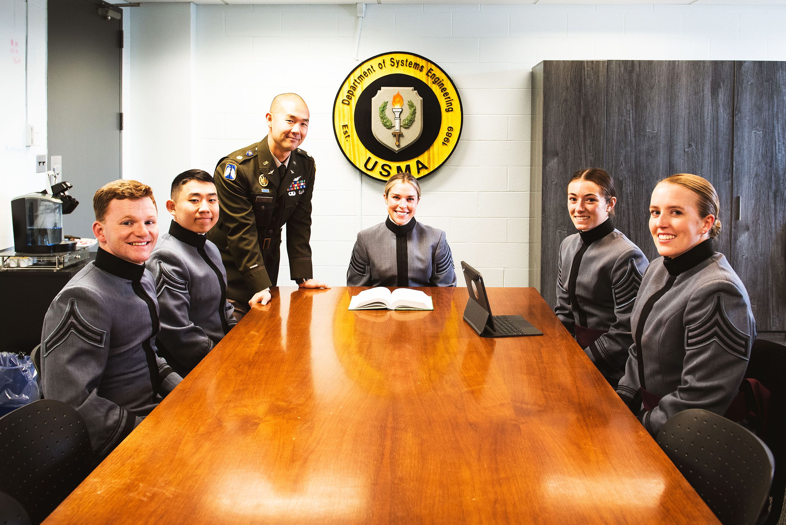 West Point’s Engineering Management Program received the 2023 American Society for Engineering Management (ASEM) Founder’s Award. The Department of Systems Engineering Management Program has won this award 18 times since 1991. In addition to earning the top program award, West Point also earned the 2023 ASEM Founder’s Award for the Best Student Chapter. The Student Chapter has won this award six times since 2001.  (Photo by Elizabeth Woodruff/USMA PAO)