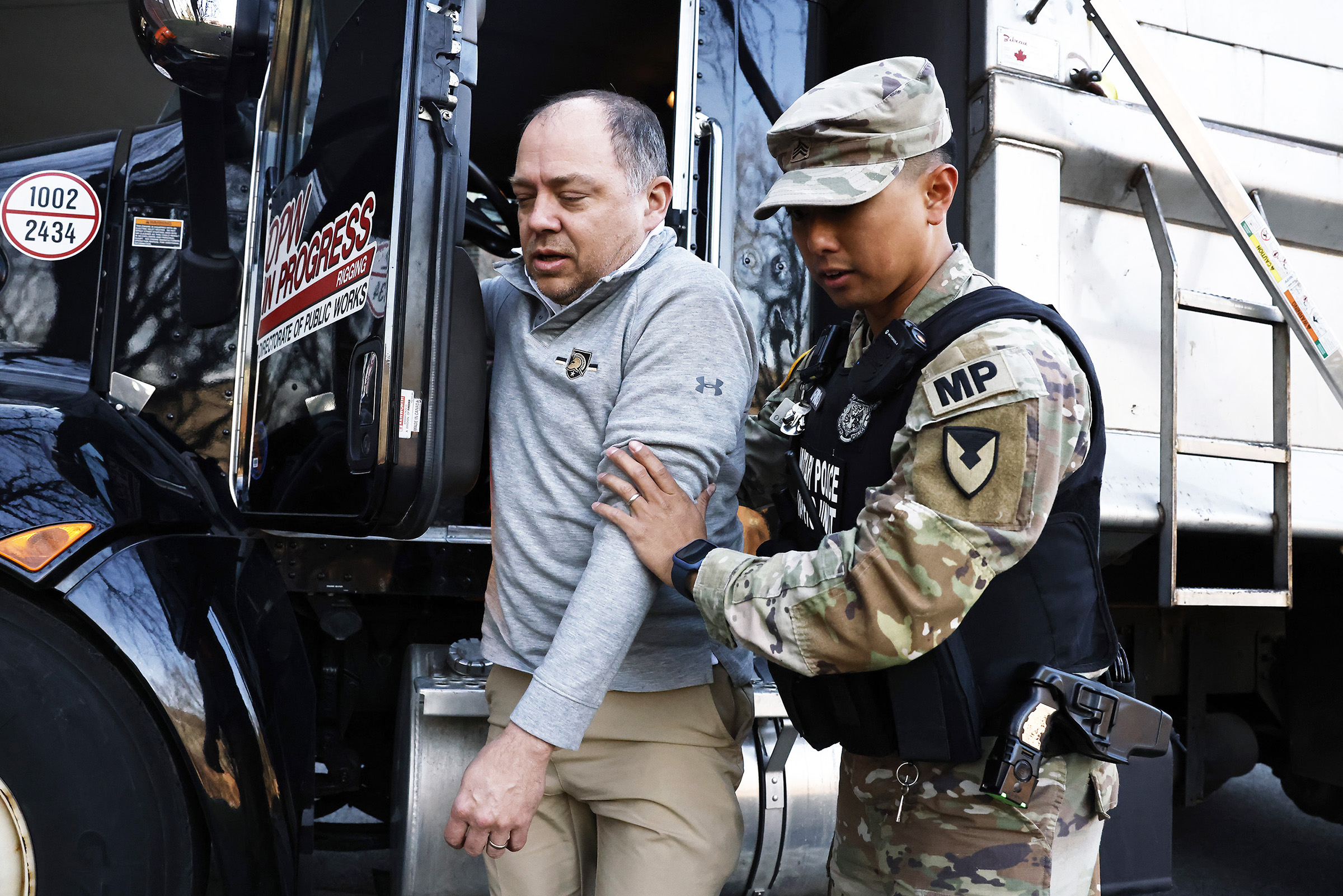 West Point conducted its annual Integrated Protection Exercise on March 13 to assess the installation’s emergency response and recovery capabilities with a realistic mass casualty (MASCAL) scenario.   The scenario involved a traffic accident with a Directorate of Public Works snowplow truck and post shuttle bus with several occupants onboard along Pitcher Road, in the vicinity of Eisenhower Hall and Gillis Field House.   Role-players across the installation portrayed patients, allowing first responders to e