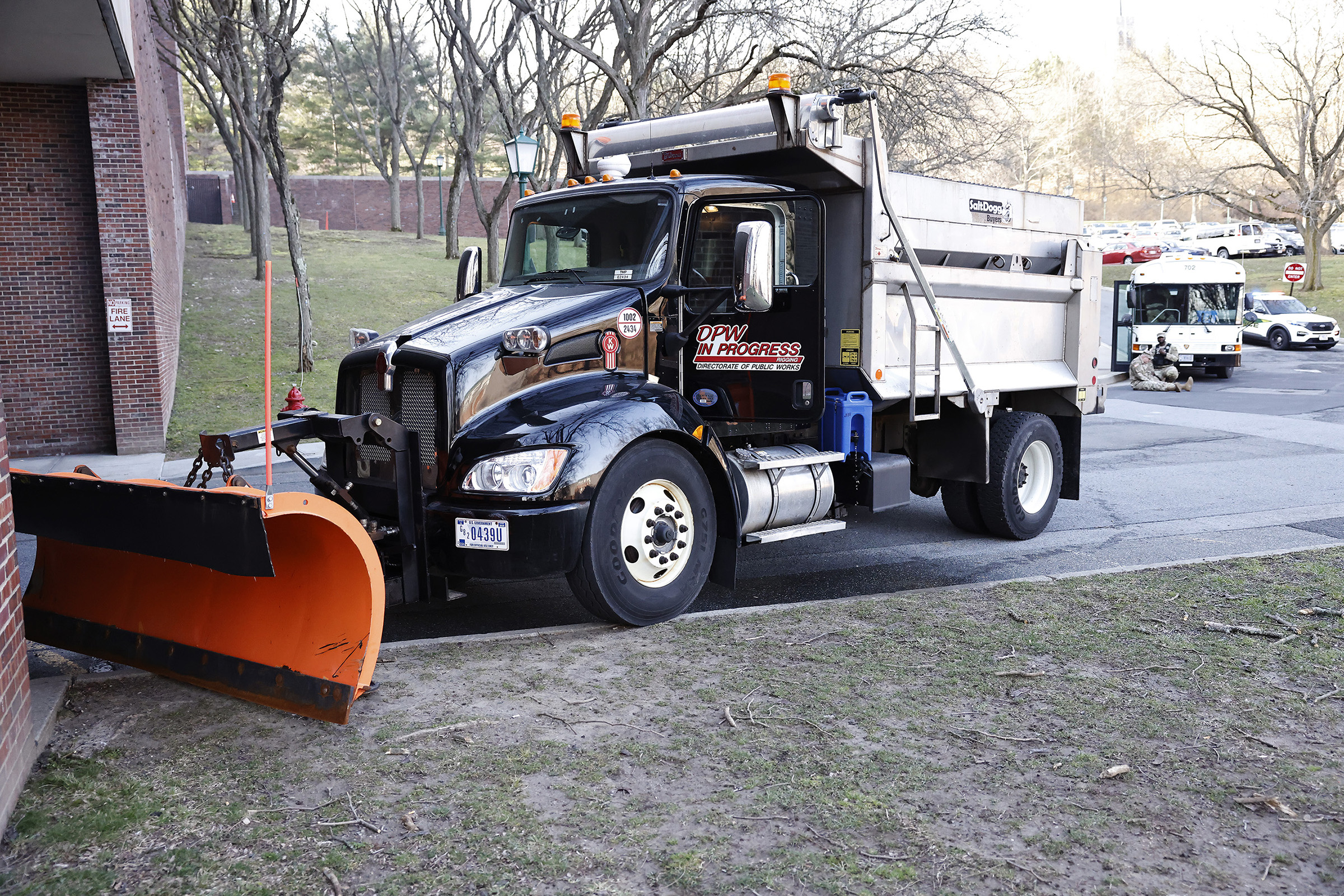 West Point conducted its annual Integrated Protection Exercise on March 13 to assess the installation’s emergency response and recovery capabilities with a realistic mass casualty (MASCAL) scenario.   The scenario involved a traffic accident with a Directorate of Public Works snowplow truck and post shuttle bus with several occupants onboard along Pitcher Road, in the vicinity of Eisenhower Hall and Gillis Field House.   Role-players across the installation portrayed patients, allowing first responders to e
