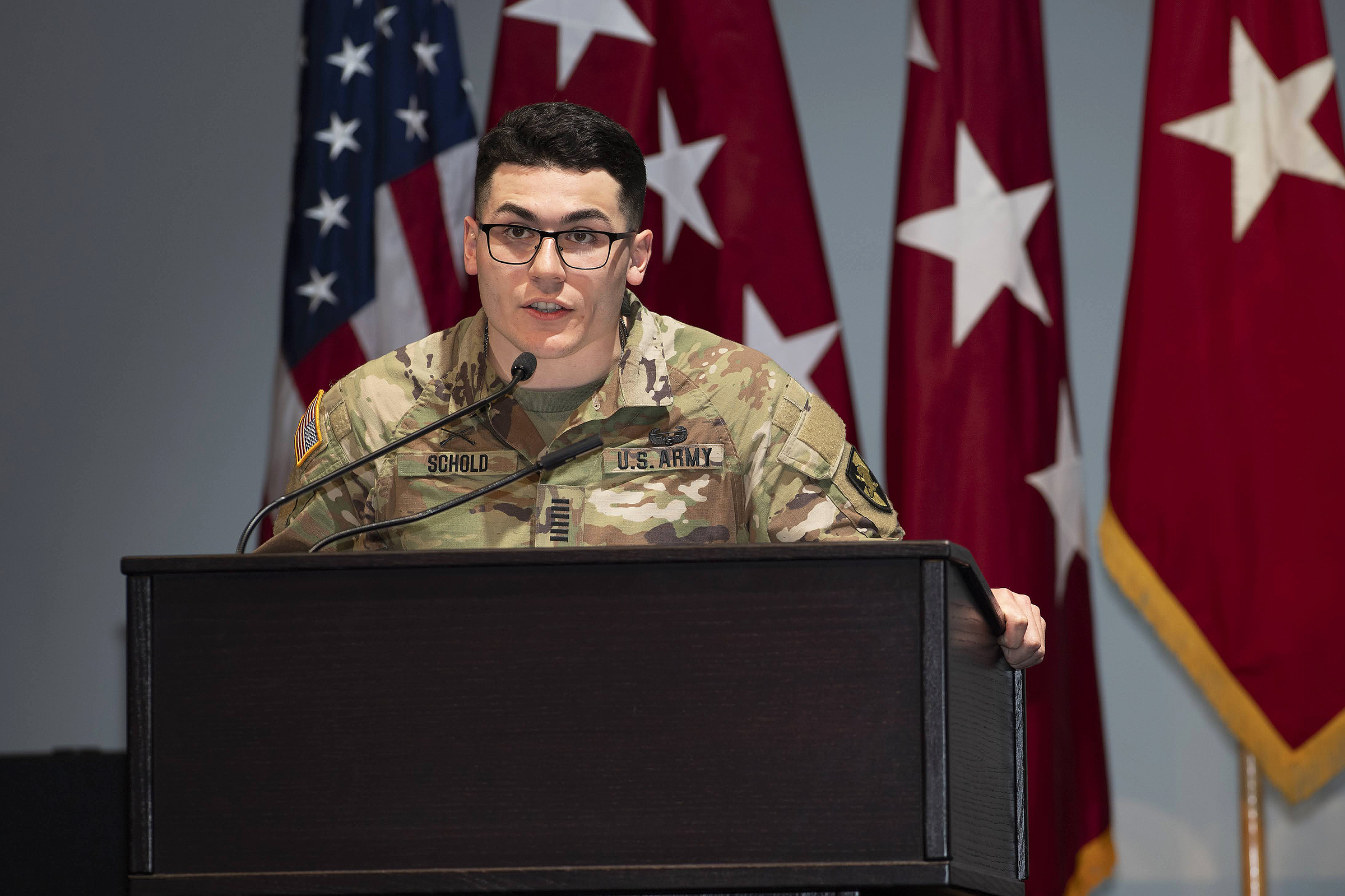 The first-class cadets, with staff and faculty, participated in the Mission Command Conference (MCC) from March 19-20 at Eisenhower Hall, where they were presented real-world challenges by the officers and noncommissioned officers who had boots on the ground in dire situations to help reinforce the importance of character and leading through mission command.  This year’s conference theme was “Establishing Trust: A Legacy at Home and Abroad,” and it allowed cadets to listen and discuss with the panel members