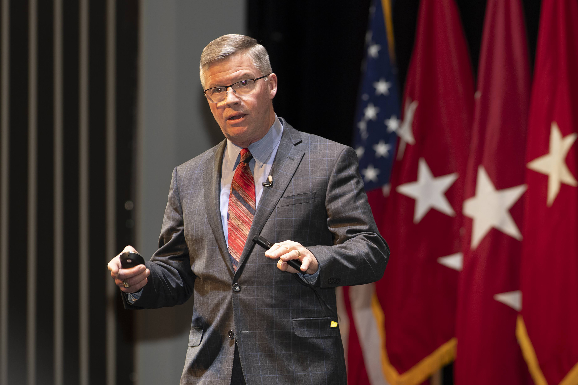 The first-class cadets, with staff and faculty, participated in the Mission Command Conference (MCC) from March 19-20 at Eisenhower Hall, where they were presented real-world challenges by the officers and noncommissioned officers who had boots on the ground in dire situations to help reinforce the importance of character and leading through mission command.  This year’s conference theme was “Establishing Trust: A Legacy at Home and Abroad,” and it allowed cadets to listen and discuss with the panel members