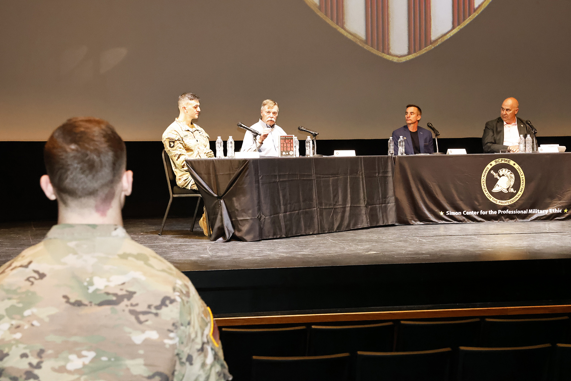 The first-class cadets, with staff and faculty, participated in the Mission Command Conference (MCC) from March 19-20 at Eisenhower Hall, where they were presented real-world challenges by the officers and noncommissioned officers who had boots on the ground in dire situations to help reinforce the importance of character and leading through mission command.  This year’s conference theme was “Establishing Trust: A Legacy at Home and Abroad,” and it allowed cadets to listen and discuss with the panel members