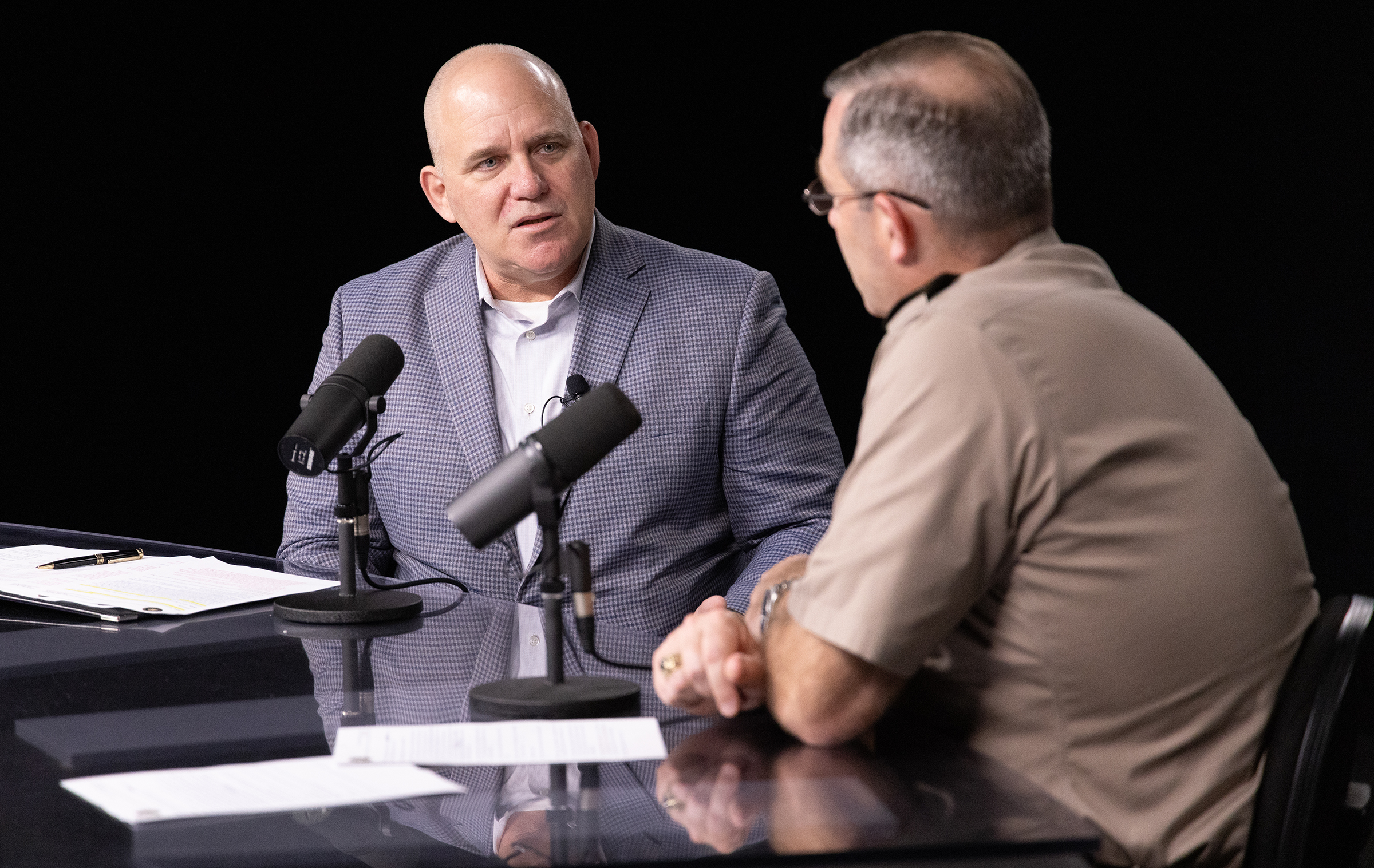 During this episode, “Character Development at West Point,” Dr. Jeffery Peterson, senior advisor to the Character Integration and Advisory Group (CIAG), draws on his 28 years of military service and role as the U.S. Military Academy Superintendent Lt. Gen. Steven Gilland’s CIAG advisor as he dives into how West Point prepares cadets for leadership in modern warfare.   (Photo by Kyle Osterhoudt/USMA PAO)