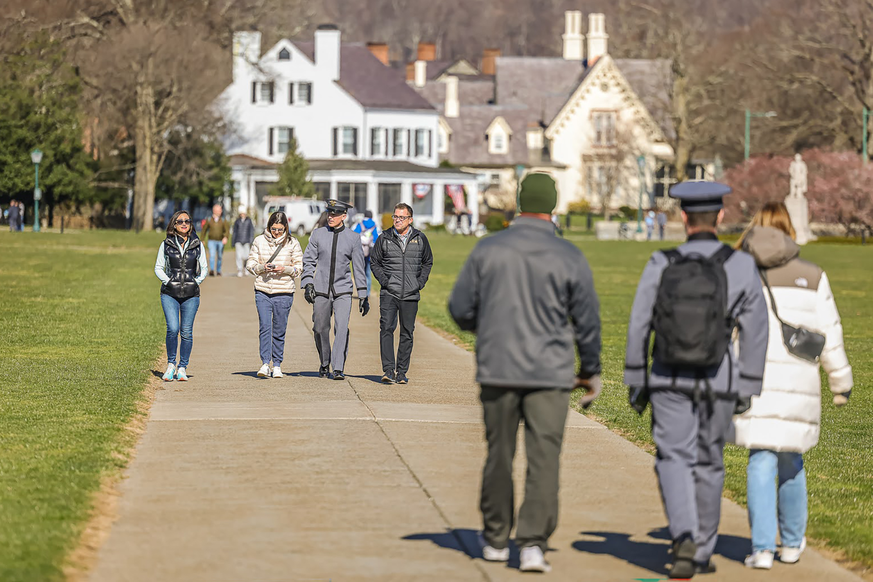 Cadets from the U.S. Military Class of 2027 spent time with family and friends during Plebe-Parent Weekend March 22-23 at West Point.   (Photo by Jorge Garcia/USMA PAO)