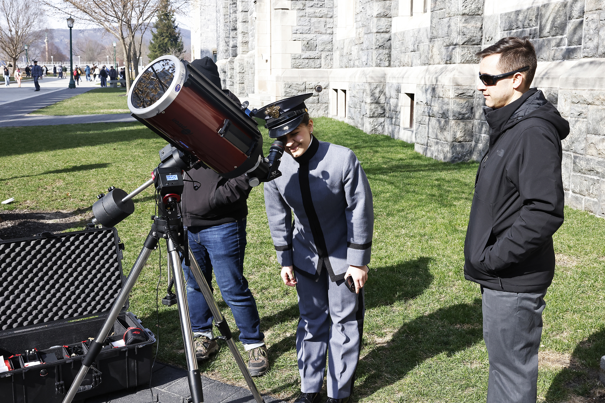 Cadets from the U.S. Military Class of 2027 spent time with family and friends during Plebe-Parent Weekend March 22-23 at West Point.   (Photo by Eric S. Bartelt/USMA PAO)