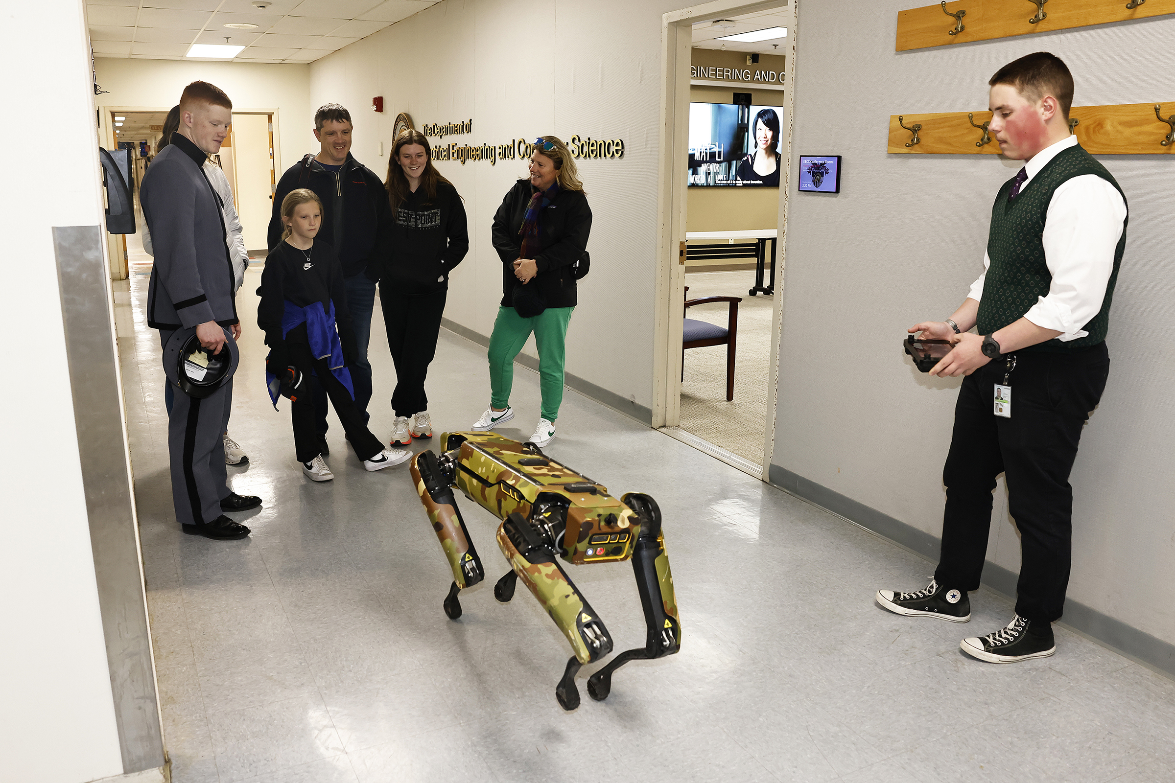 Cadets from the U.S. Military Class of 2027 spent time with family and friends during Plebe-Parent Weekend March 22-23 at West Point.   (Photo by Eric S. Bartelt/USMA PAO)