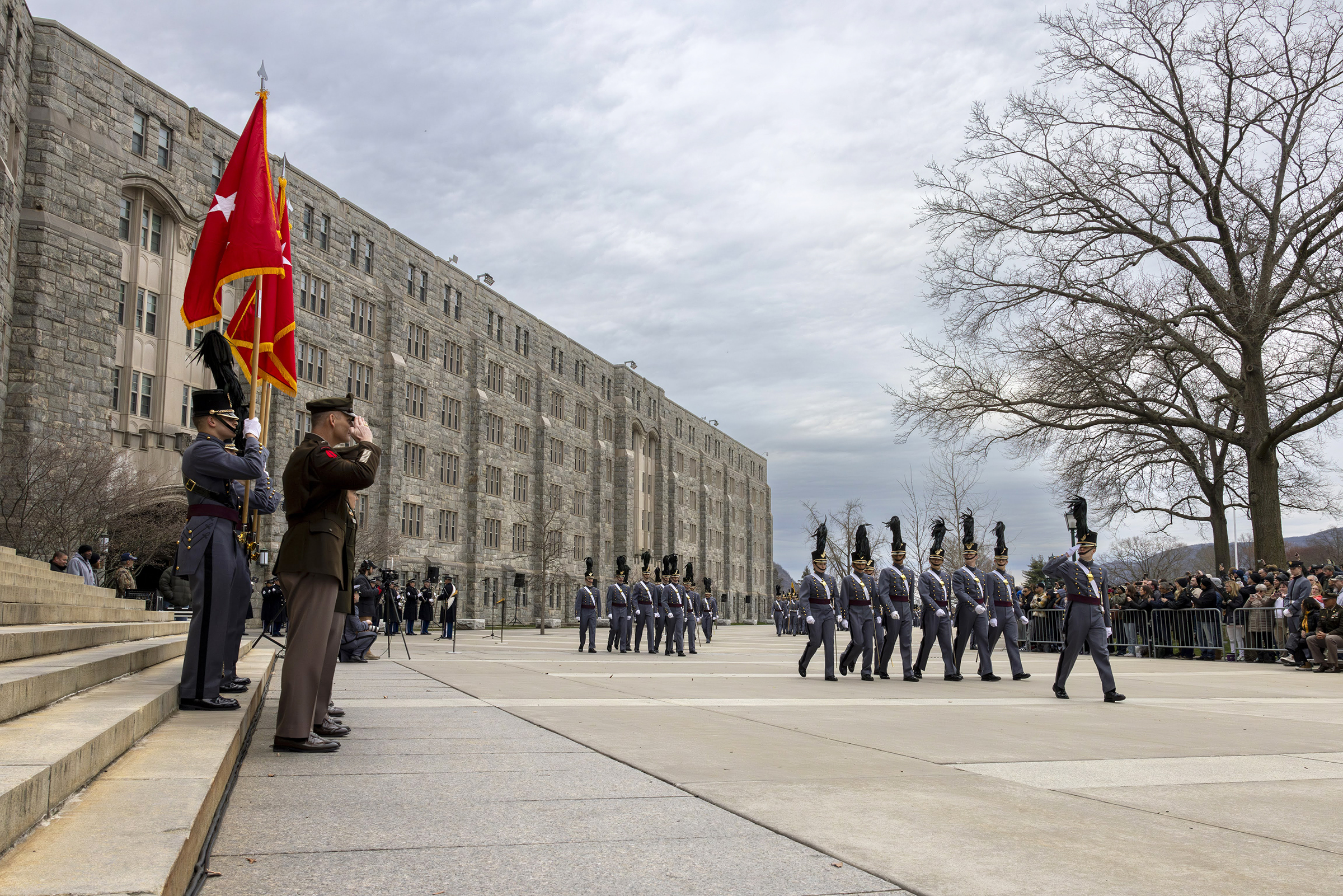 Cadets from the U.S. Military Class of 2027 spent time with family and friends during Plebe-Parent Weekend March 22-23 at West Point.   (Photo by Christopher Hennen/USMA PAO)