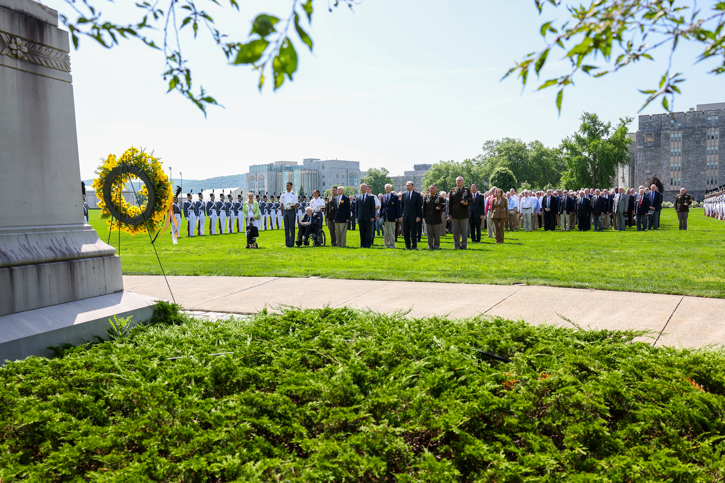 U.S. Military Academy alumni ceremonies took place May 21, which included a Medal of Honor Dedication ceremony, alumni wreath laying ceremony, the Corps of Cadets Alumni Review and the presentation of the West Point Association of Graduates' Distinguished Graduate Awards.   (Photo by Sgt. 1st Class Alan Brutus/USMA PAO)