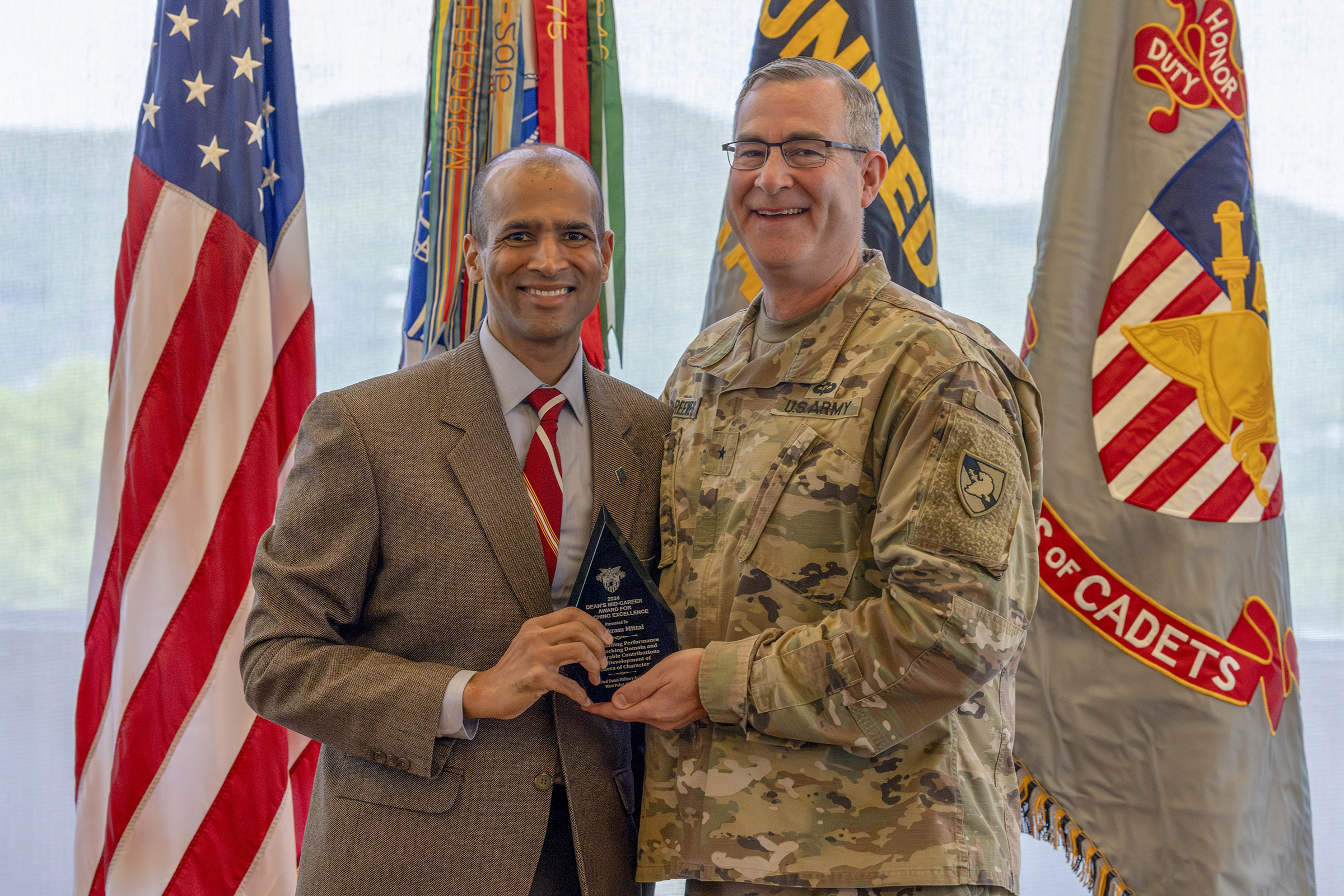 The Center for Faculty Excellence presents the Dean's Awards Ceremony, a celebration of Dean's Awards winners and the Master Teacher Program graduates on May 13 in the Haig Room at Jefferson Hall.    (Photo by Christopher Hennen/USMA PAO)