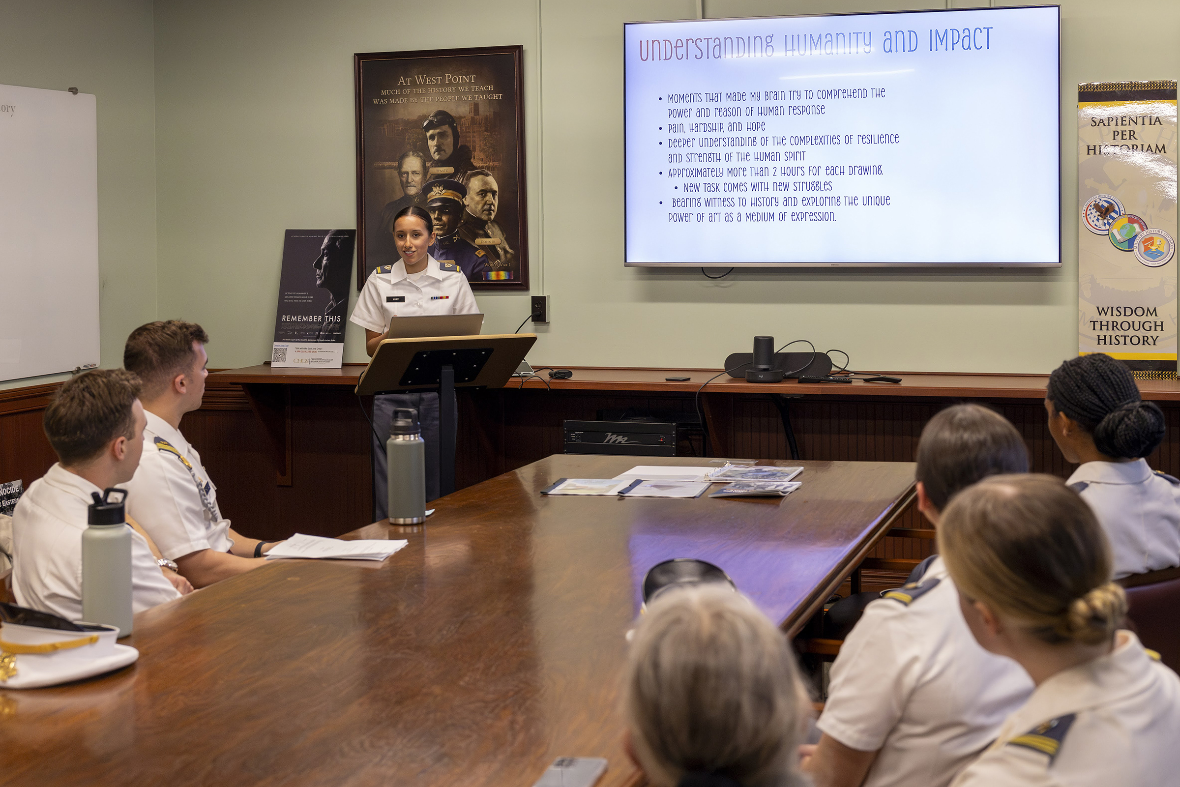 The U.S. Military Academy hosted the 25th annual Projects Day Research Symposium on May 2 at various locations at West Point. Projects Day showcases more than 400 research projects across all academic disciplines. This culminating event is a testament to cadets’ significant intellectual development as they communicate the depth of their discipline to hundreds of advisors and external visitors.  (Photo by Chritopher Hennen/USMA PAO)