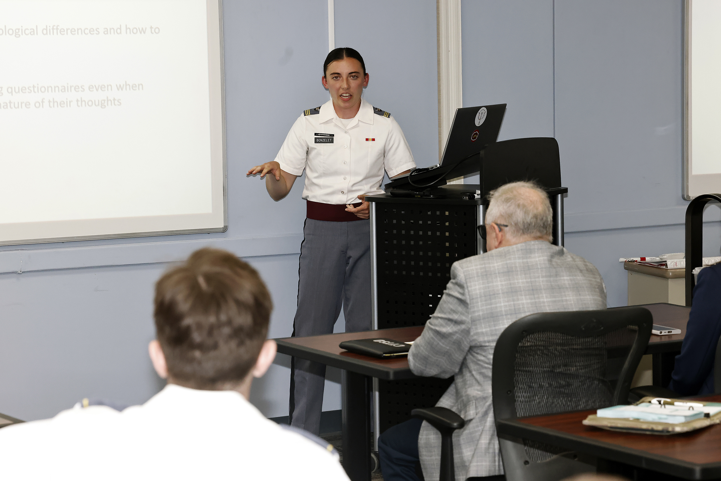 The U.S. Military Academy hosted the 25th annual Projects Day Research Symposium on May 2 at various locations at West Point. Projects Day showcases more than 400 research projects across all academic disciplines. This culminating event is a testament to cadets’ significant intellectual development as they communicate the depth of their discipline to hundreds of advisors and external visitors.  (Photo by Eric S. Bartelt/USMA PAO)