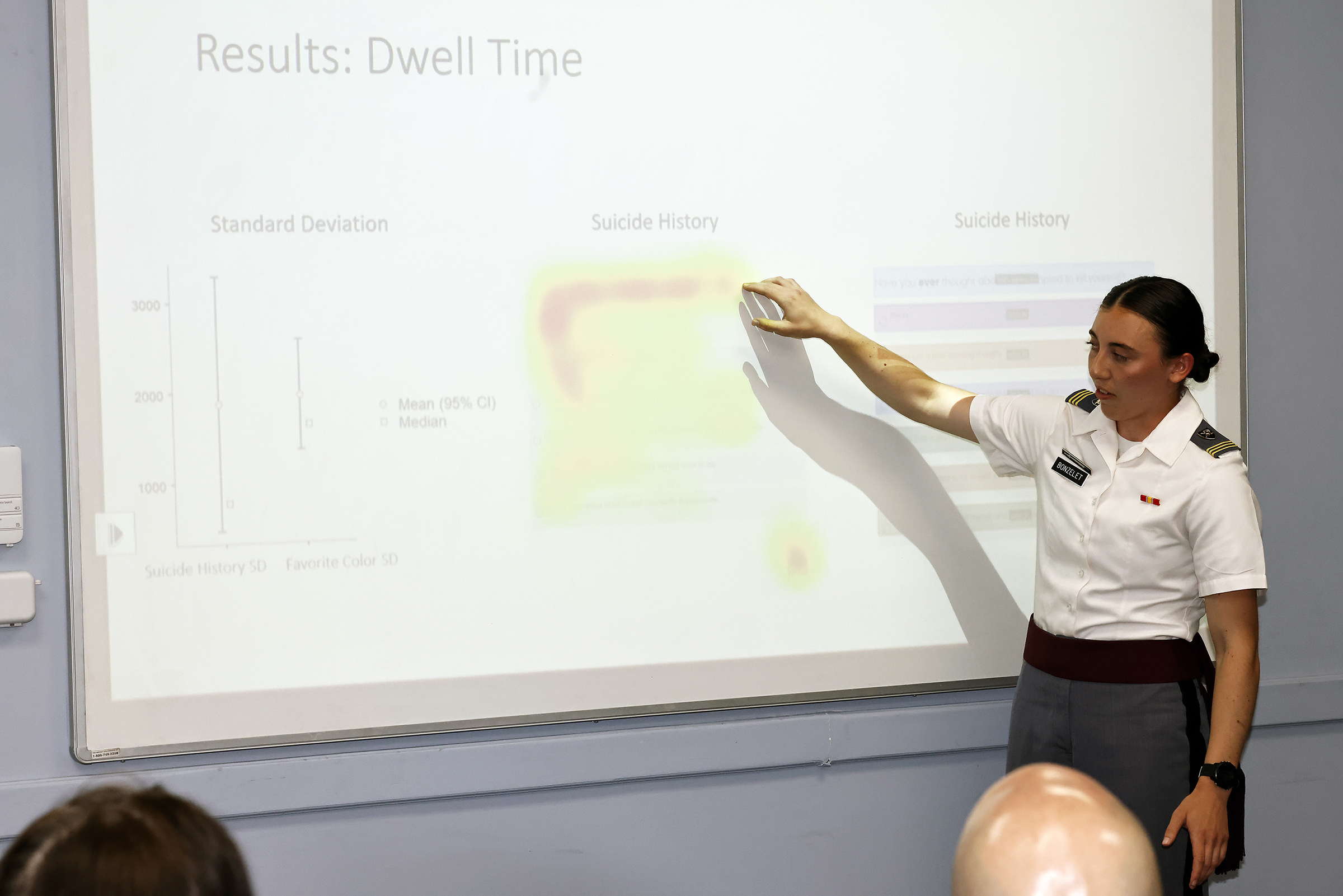 The U.S. Military Academy hosted the 25th annual Projects Day Research Symposium on May 2 at various locations at West Point. Projects Day showcases more than 400 research projects across all academic disciplines. This culminating event is a testament to cadets’ significant intellectual development as they communicate the depth of their discipline to hundreds of advisors and external visitors.  (Photo by Eric S. Bartelt/USMA PAO)