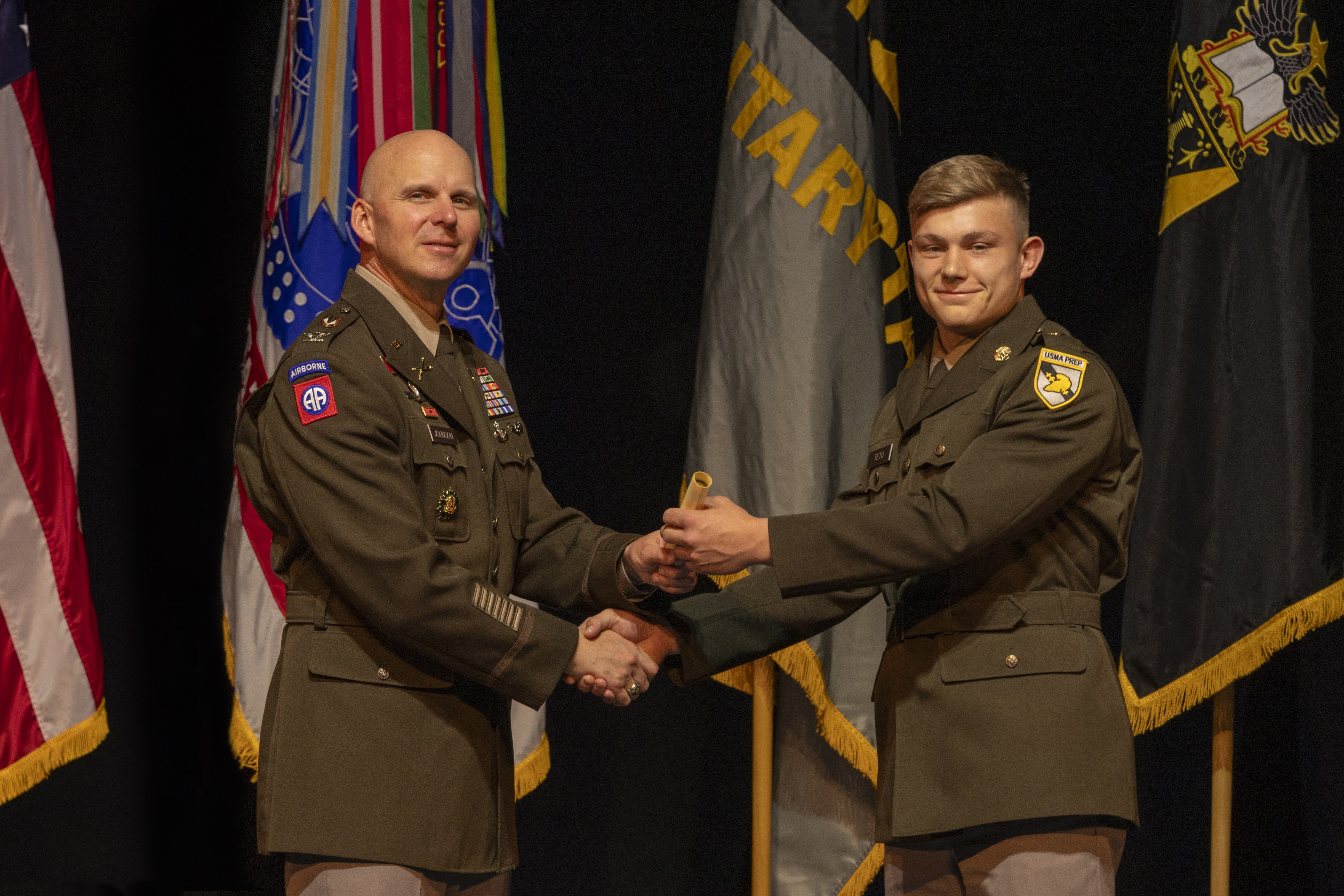 The U.S. Military Academy Preparatory School honored its Class of 2024 on its achievement with a Graduation Ceremony on May 11 at Eisenhower Hall Theatre.  (Photo by Christopher Hennen/USMA PAO)