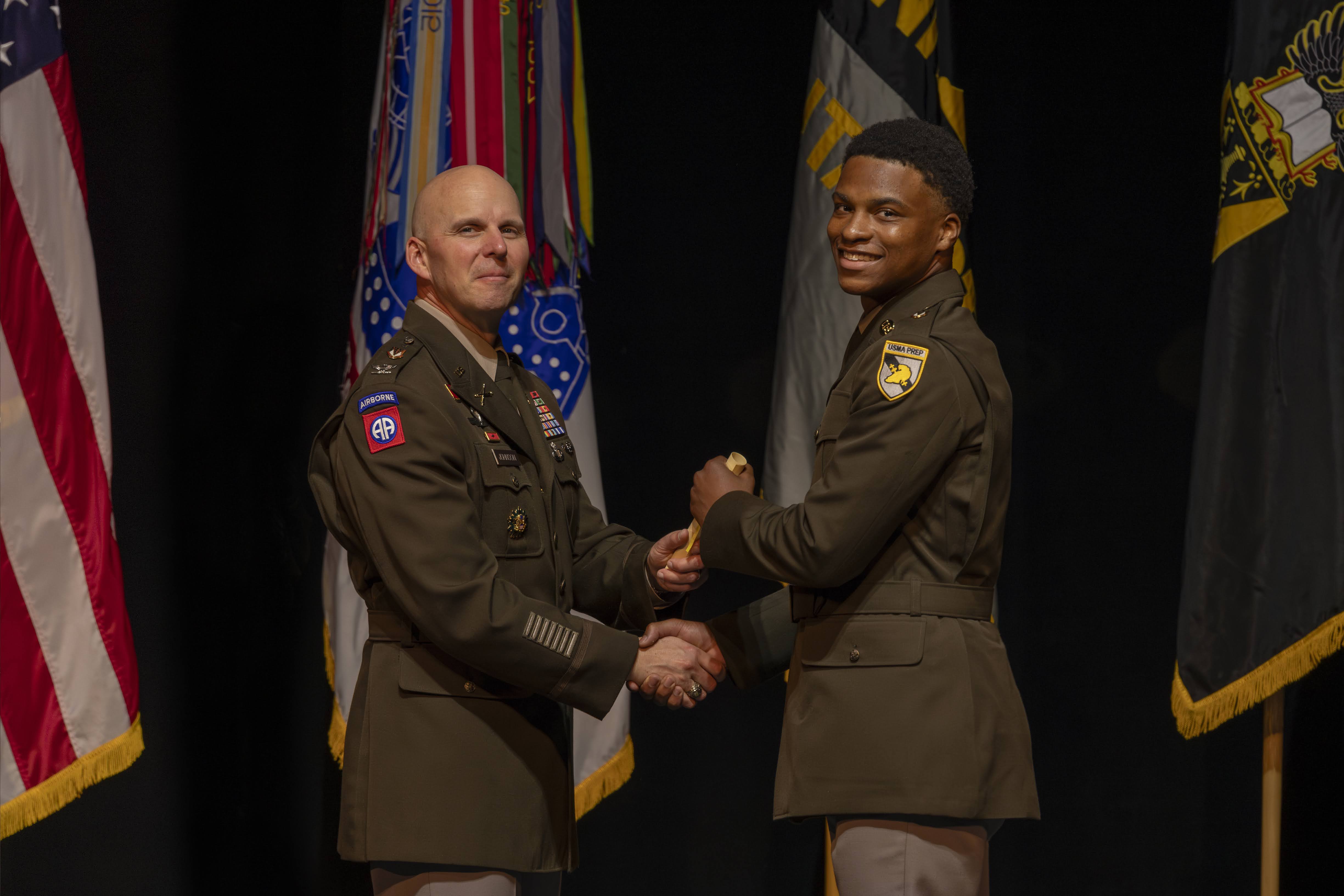 The U.S. Military Academy Preparatory School honored its Class of 2024 on its achievement with a Graduation Ceremony on May 11 at Eisenhower Hall Theatre.  (Photo by Christopher Hennen/USMA PAO)
