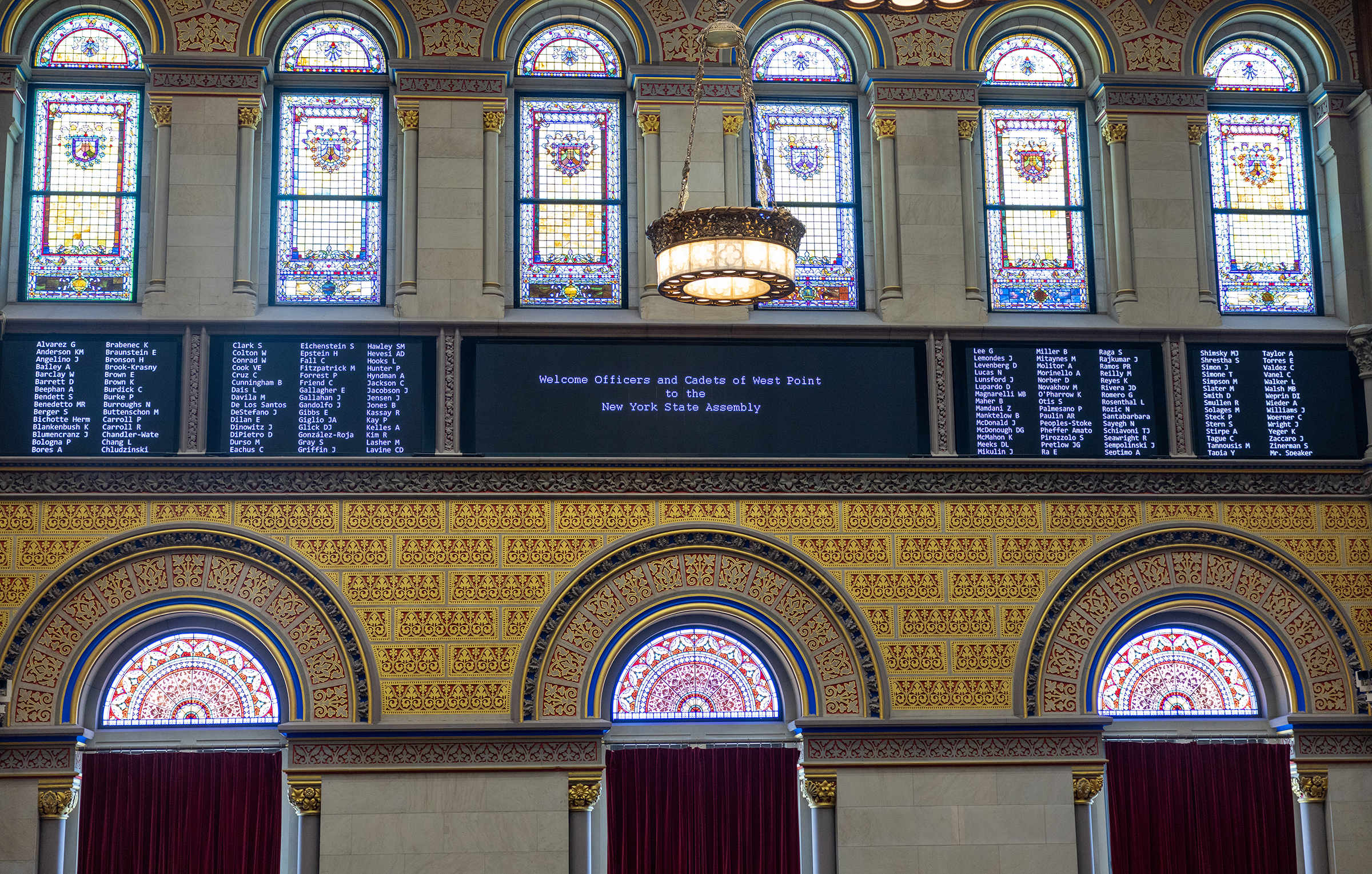 The New York Legislature honored the U.S. Military Academy during the 73rd annual West Point Day in Albany on April 9 at the State Capitol Building in Albany, N.Y.  (Photo by Eric S. Bartelt / USMA PAO-VI)