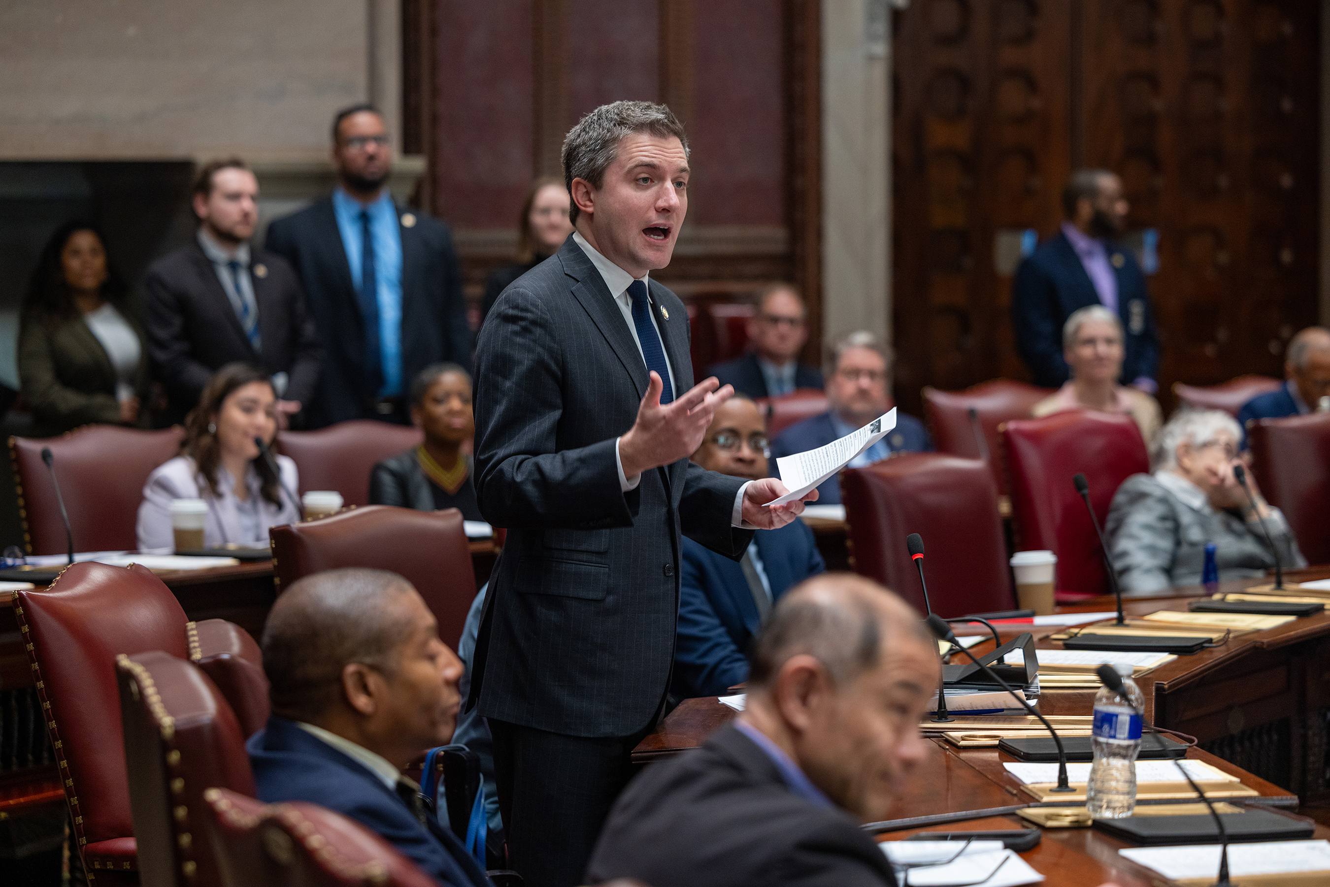 The New York Legislature honored the U.S. Military Academy during the 73rd annual West Point Day in Albany on April 9 at the State Capitol Building in Albany, N.Y.  (Photo by Eric S. Bartelt / USMA PAO-VI)