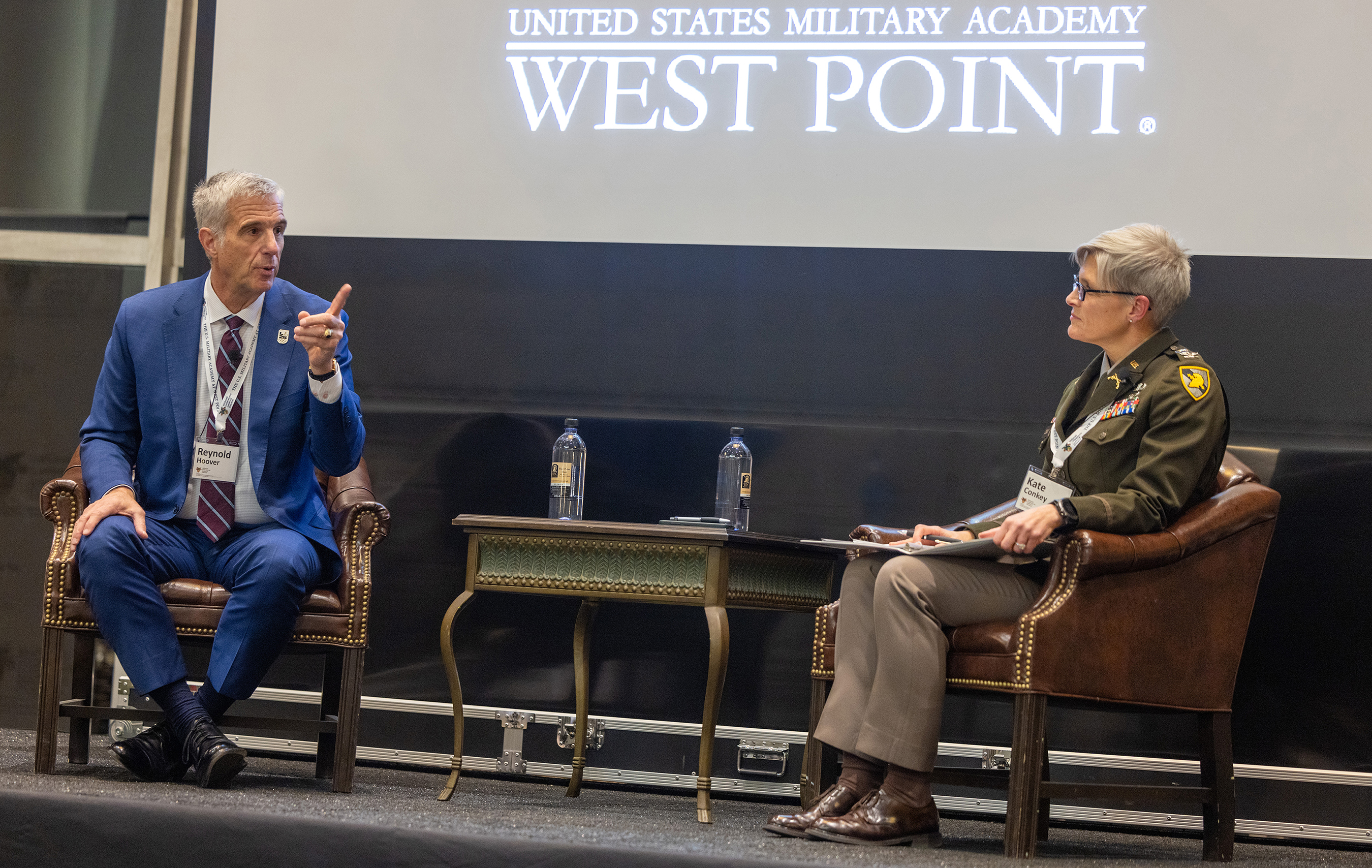 Retired Lt. Gen. and current CEO of LA28, Reynold Hoover, was the keynote speaker during the final evening of the three-day McDonald Conference of Leaders of Character (MCLC) on March 8 at the West Point Club. The conference is considered a premier, transformative, short-duration leadership experience for emerging global student-leaders who unite with pre-eminent world-leaders to establish enduring partnerships. It is meant to inspire attendees with the understanding the importance of leadership and leading