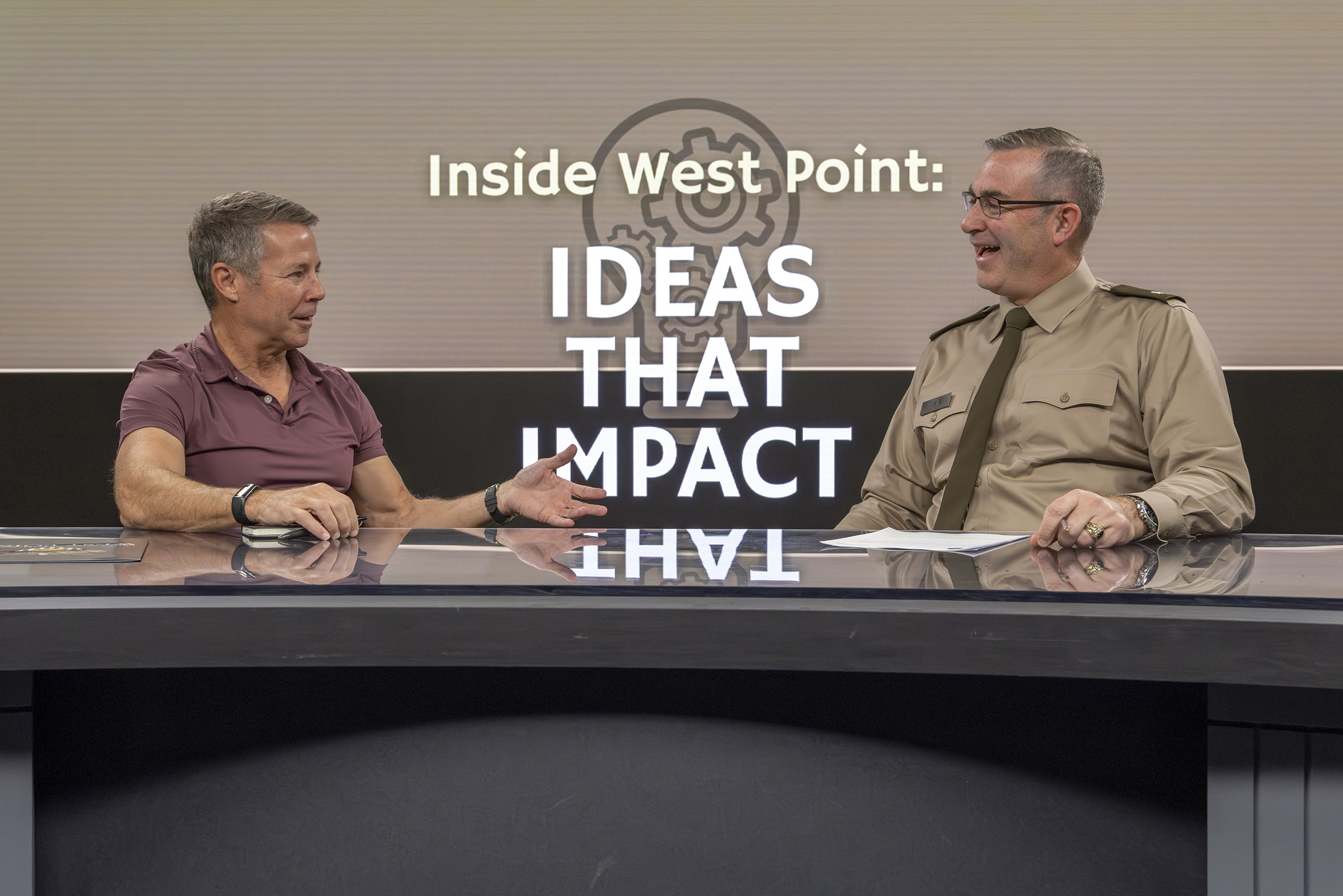 Tune in to the latest podcast episode of “Inside West Point: Ideas That Impact” to hear retired Gen. Miller, a U.S. Military Academy Class of 1983 graduate and West Point Combating Terrorism Center Class of 1987 Senior Fellow, share insights from his nearly 40-year military career, including key leadership lessons and how to integrate innovations.  (Photo by Christopher Hennen/ USMA PAO-VI)