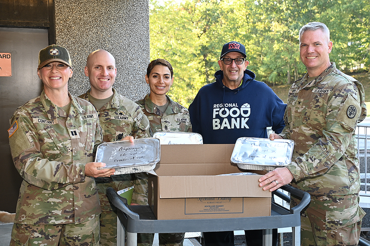 Keller Army Community Hospital (KACH) is stepping up to address food insecurity in the Greater Hudson Valley with the launch of a comprehensive food donation program.   By forging a vital partnership with the Regional Food Bank of New York (RFB) and its own Nutrition Care Division, KACH aims to repurpose prepared and wholesome foods, ensuring they reach individuals and families in need rather than ending up in landfills. (Photo provided by Keller Army Community Hospital)