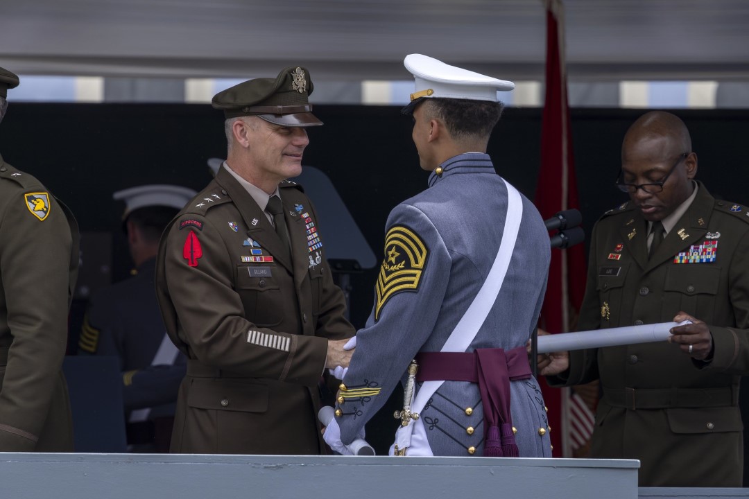 USMA 2024 Graduation Ceremony, Michie Stadium, West Point, NY on 25 May 2024. (U.S. Army photo by Christopher Hennen, USMA)