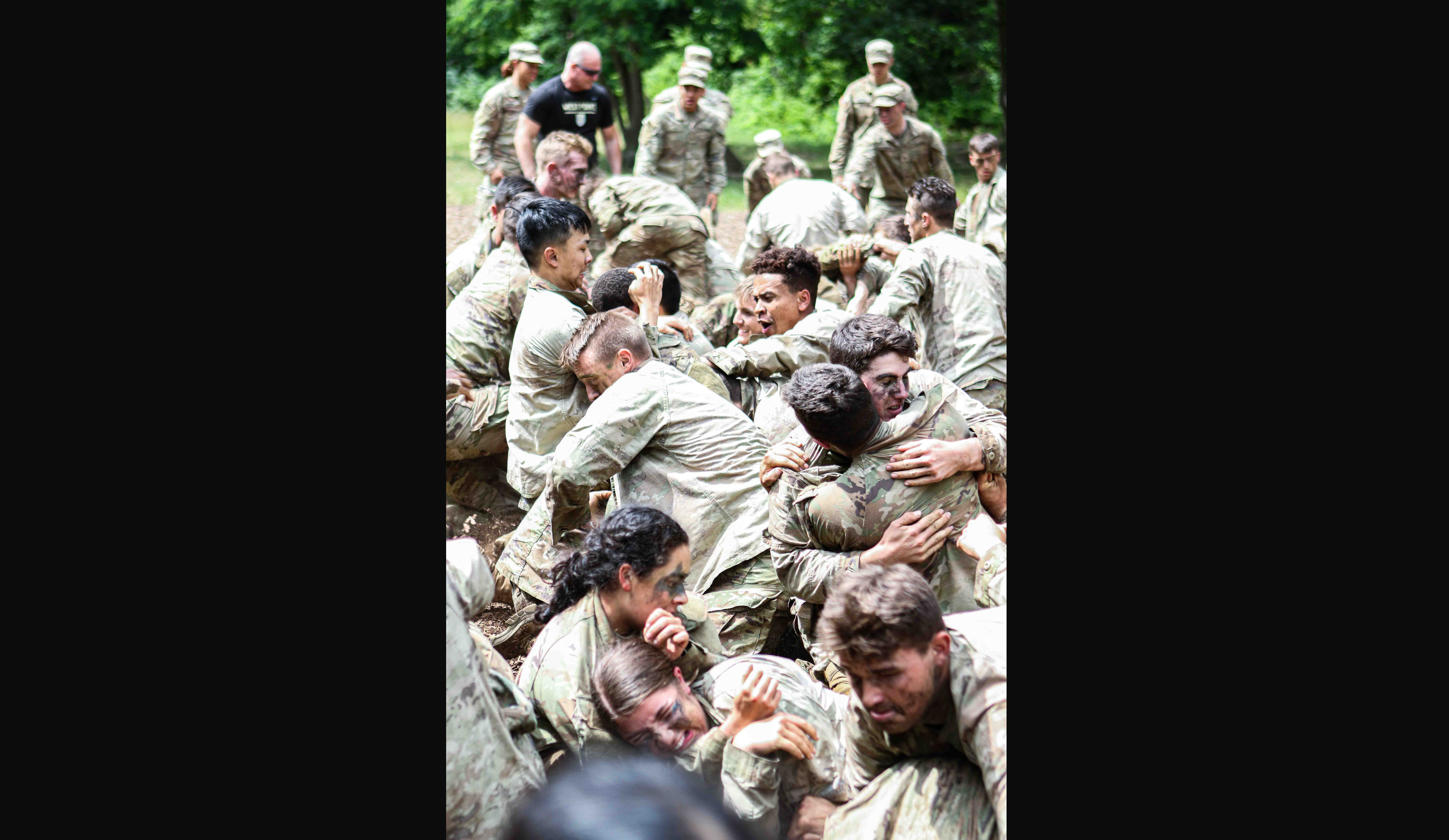 CFT Combatives 8th Co. engage in combatives portion of CFT. Photo by Jorge Garcia/ USMA PAO.