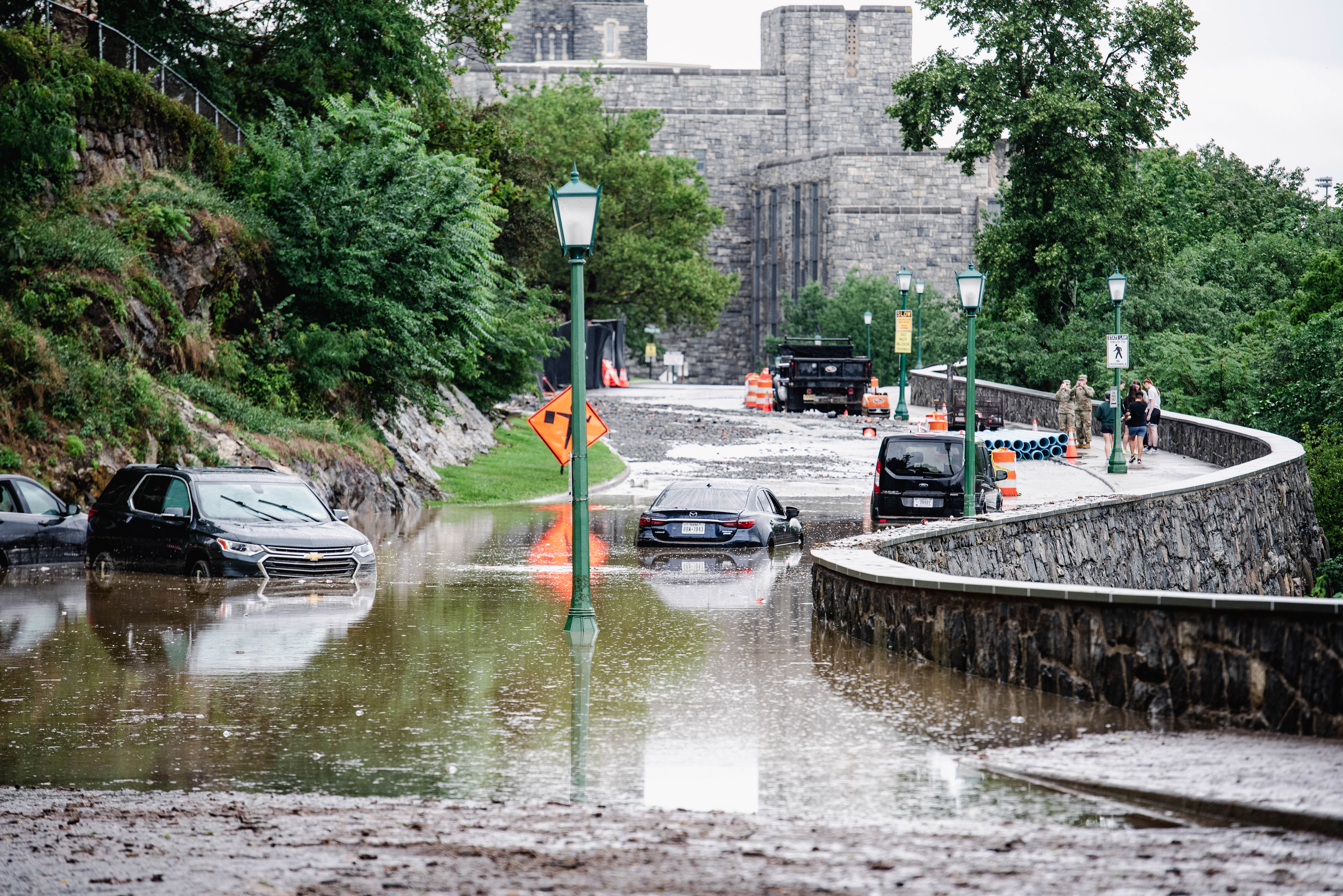 Torrential thunderstorms barreled into West Point and the Highland Falls community creating a flash flood July 9 that left New York State's Hudson Valley inundated with flooded homes and impassable roads.
