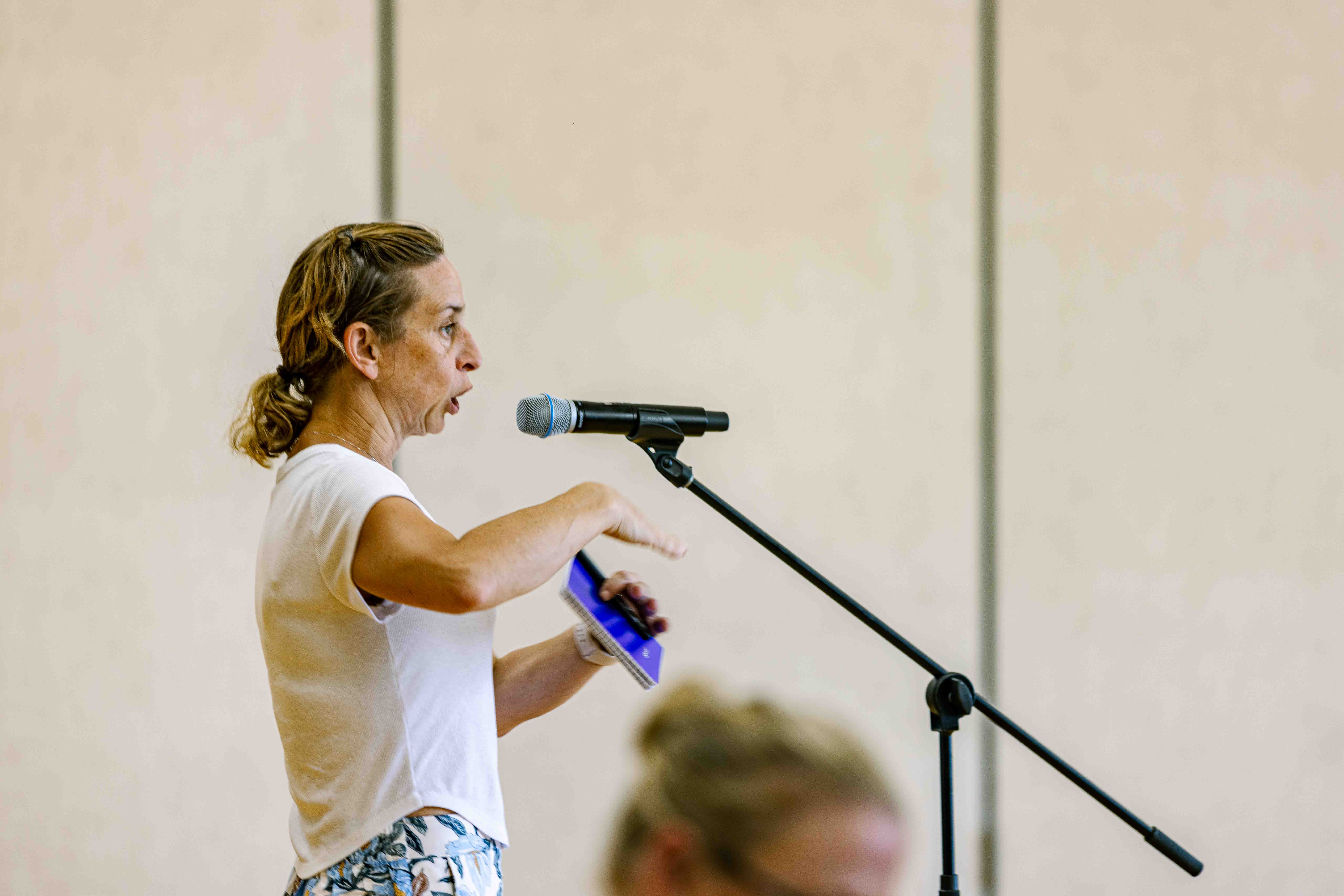 Community members gathered at the Eisenhower Hall Ballroom to participate in the Community Leader Information Forum. During the CLIF, the Superintendent, Lt. Gen. Steven Gilland; West Point Garrison Commander, Col. Anthony Bianchi; Keller Army Community Hospital Commander, Col. Briana Perata; and the USMA Command Sgt. Maj. - Command Sgt. Maj. Phil Barretto, conducted a panel discussion along with other leaders of the community on July 12 at the U.S. Military Academy.
