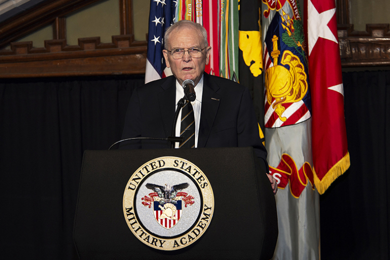 Retired Lt. Gen. Jim Ellis, a 1962 U.S. Military Academy graduate, spoke at the commemoration detailing why his words have resonated with so many over the generations. 