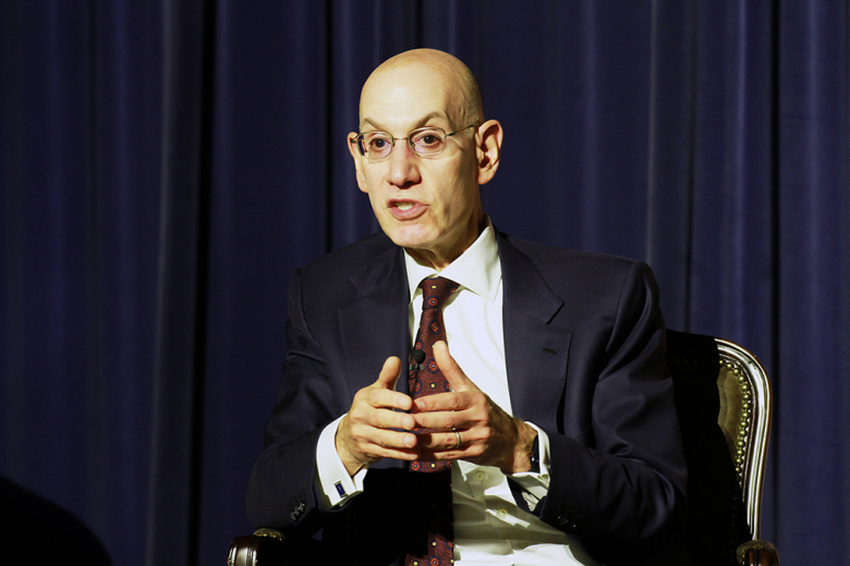 Adam Silver, the commissioner of the National Basketball Association, provided cadets with a diverse set of suggestions on negotiating based on 30 years of his experience working in the league with executives and athletes such as Paul Pierce, Kevin Garnett, Chris Paul and Lebron James during the West Point Negotiation Workshop Friday at Robinson Auditorium.  
