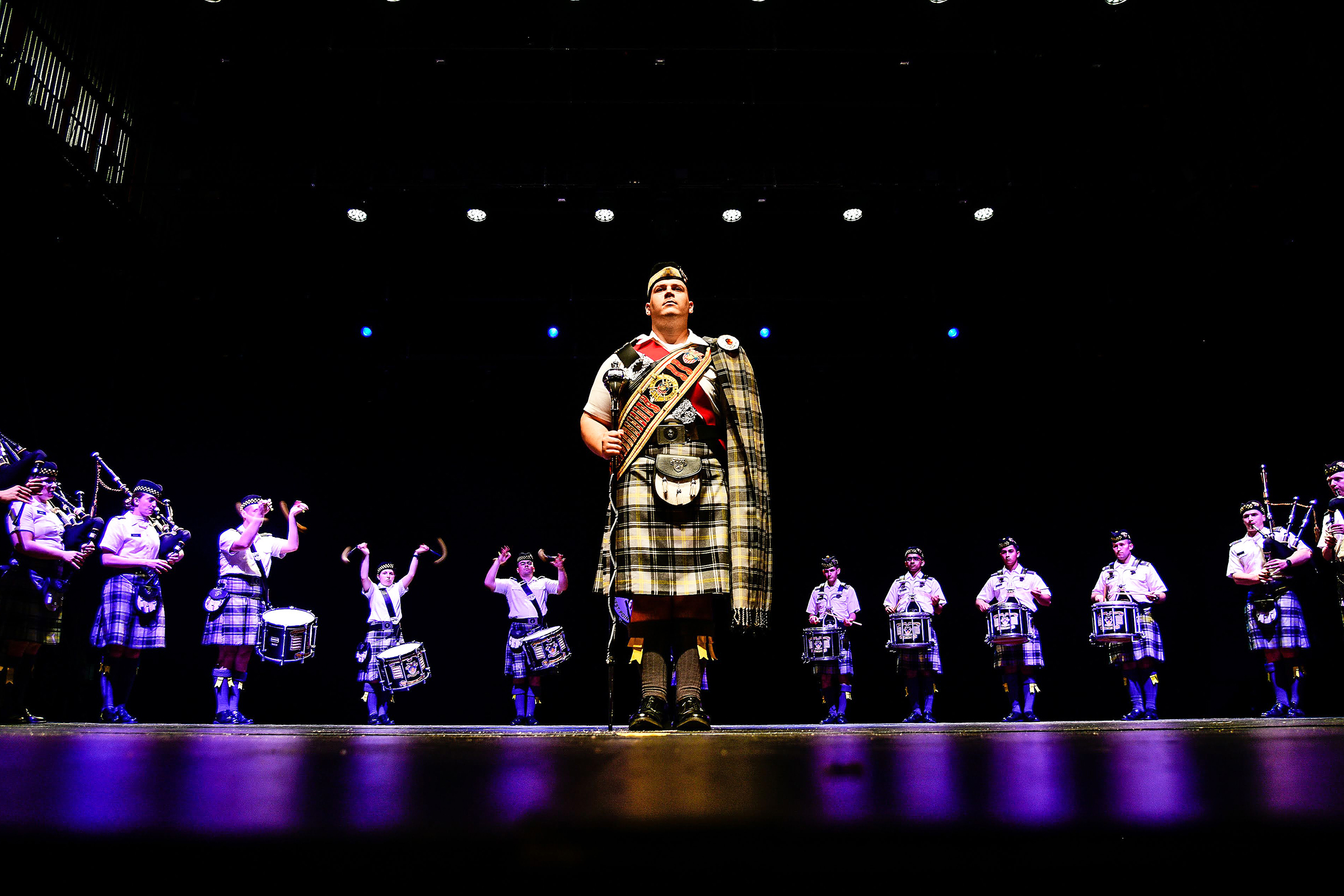 The U.S. Corps of Cadets Pipes and Drums (PIPD) hosted the 38th edition of the West Point Tattoo on April 23 at Eisenhower Hall. The USCC PIPD and several visiting bands participated in military musical performances, pipes and drums and Celtic dancing. The bands and dancers who performed were the U.S. Military Academy Field Music Group “The Hellcats,” West Milford High School Band, Gates Keystone Police Pipes and Drums, New Jersey State Police Pipes and Drums, Police Emerald Society of Westchester Pipes and