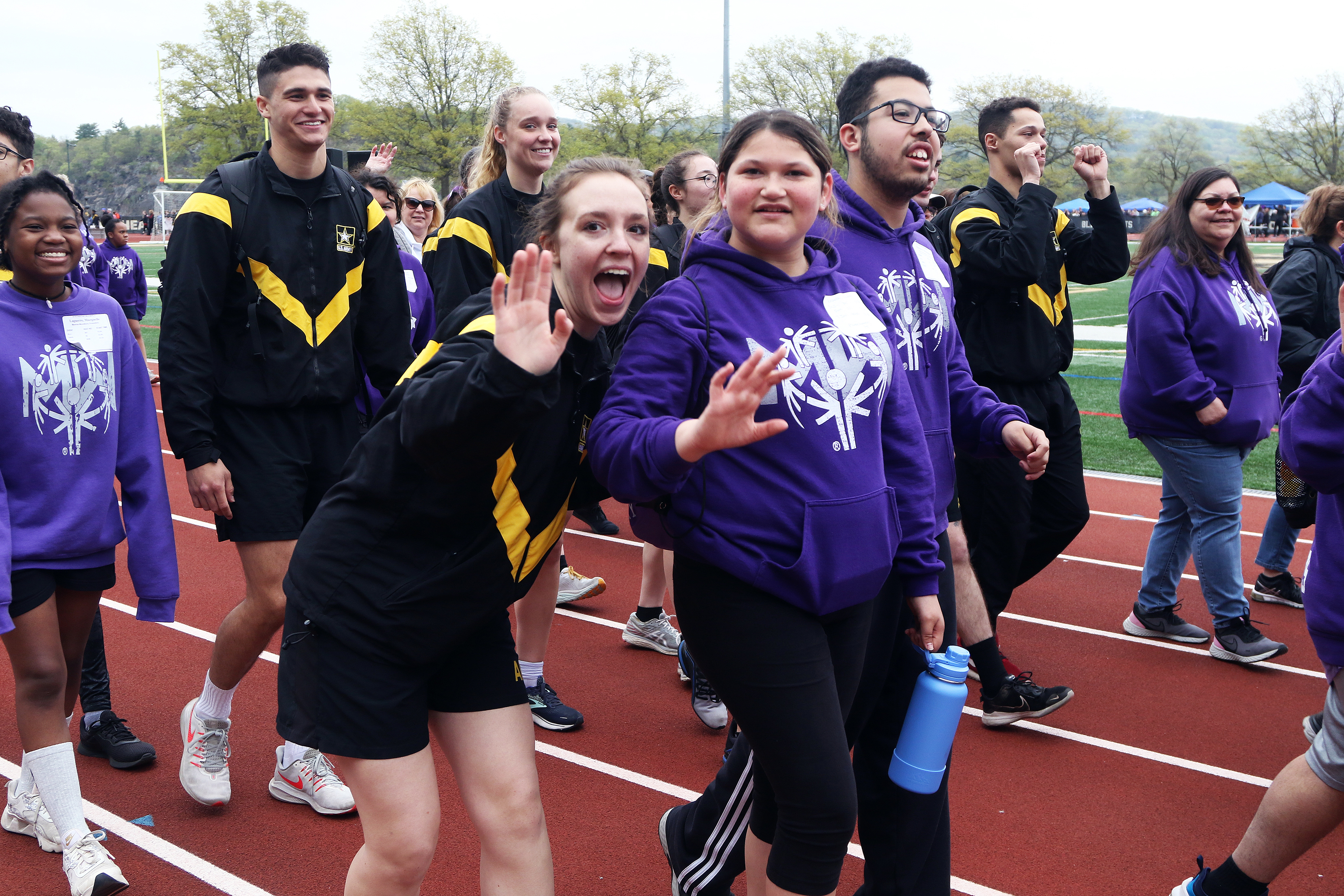 The U.S. Military Academy hosted the 48th annual Hudson Valley Special Olympics (HVSO) Spring Games April 22 at West Point. Approximately 600 athletes from the Hudson Valley, New York City, Long Island and the Capital Region of Albany participated in the annual competition for those with physical or intellectual disabilities to perform athletic feats and enjoy themselves in a safe and welcoming environment. About 500-600 cadets volunteered to help the athletes throughout the day. While the games took place 