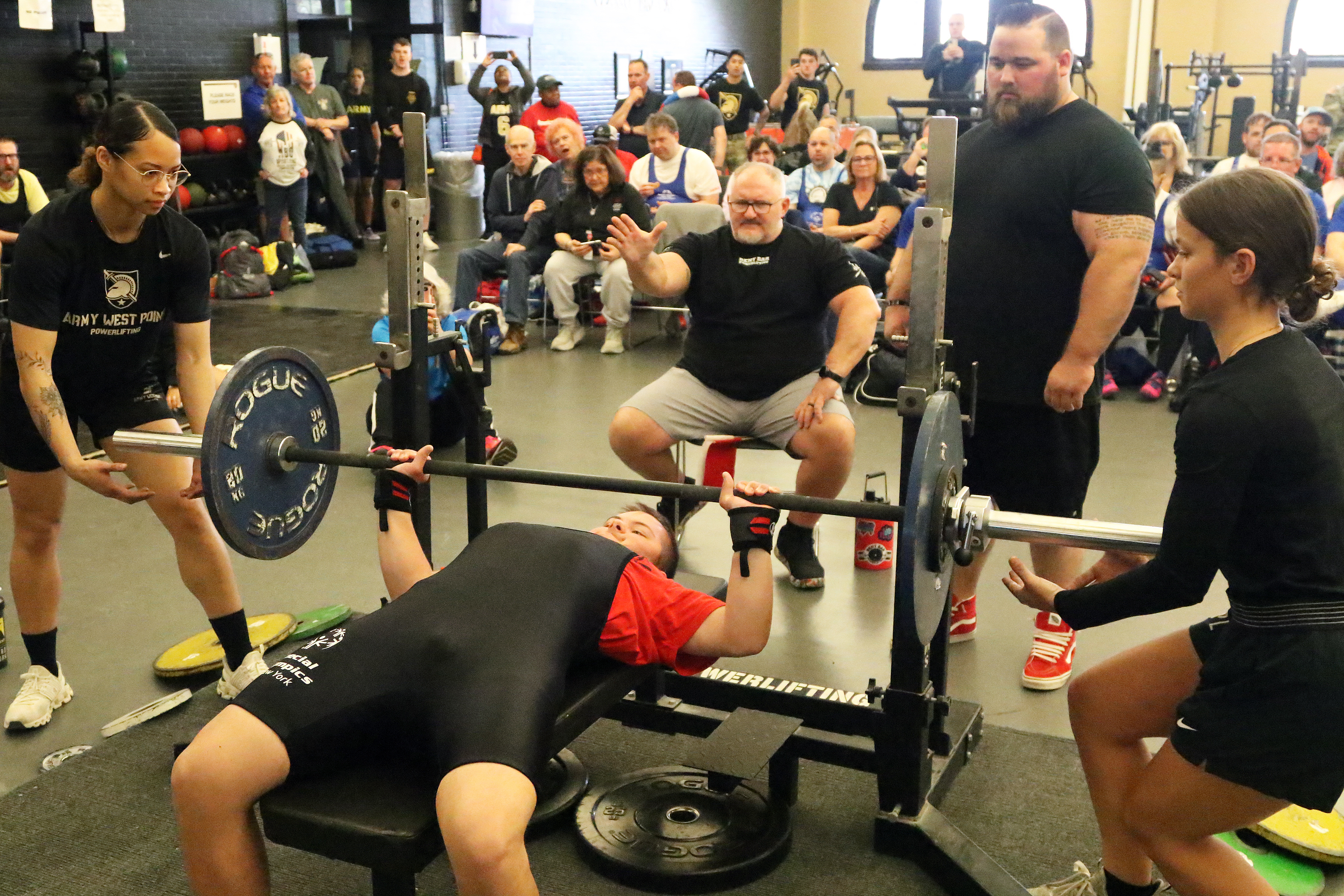 The U.S. Military Academy hosted the 48th annual Hudson Valley Special Olympics (HVSO) Spring Games April 22 at West Point. Approximately 600 athletes from the Hudson Valley, New York City, Long Island and the Capital Region of Albany participated in the annual competition for those with physical or intellectual disabilities to perform athletic feats and enjoy themselves in a safe and welcoming environment. About 500-600 cadets volunteered to help the athletes throughout the day. While the games took place 