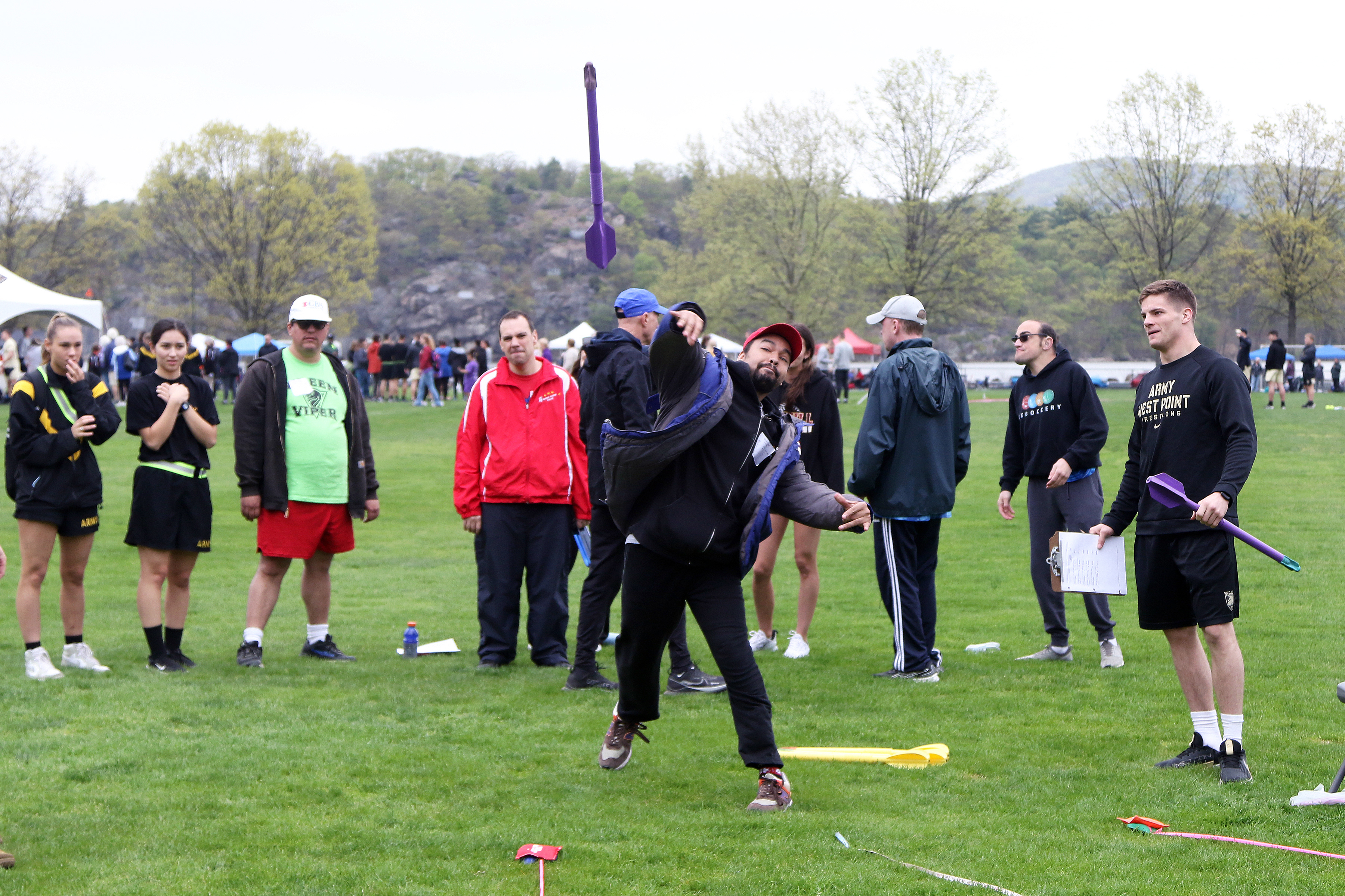 The U.S. Military Academy hosted the 48th annual Hudson Valley Special Olympics (HVSO) Spring Games April 22 at West Point. Approximately 600 athletes from the Hudson Valley, New York City, Long Island and the Capital Region of Albany participated in the annual competition for those with physical or intellectual disabilities to perform athletic feats and enjoy themselves in a safe and welcoming environment. About 500-600 cadets volunteered to help the athletes throughout the day. While the games took place 