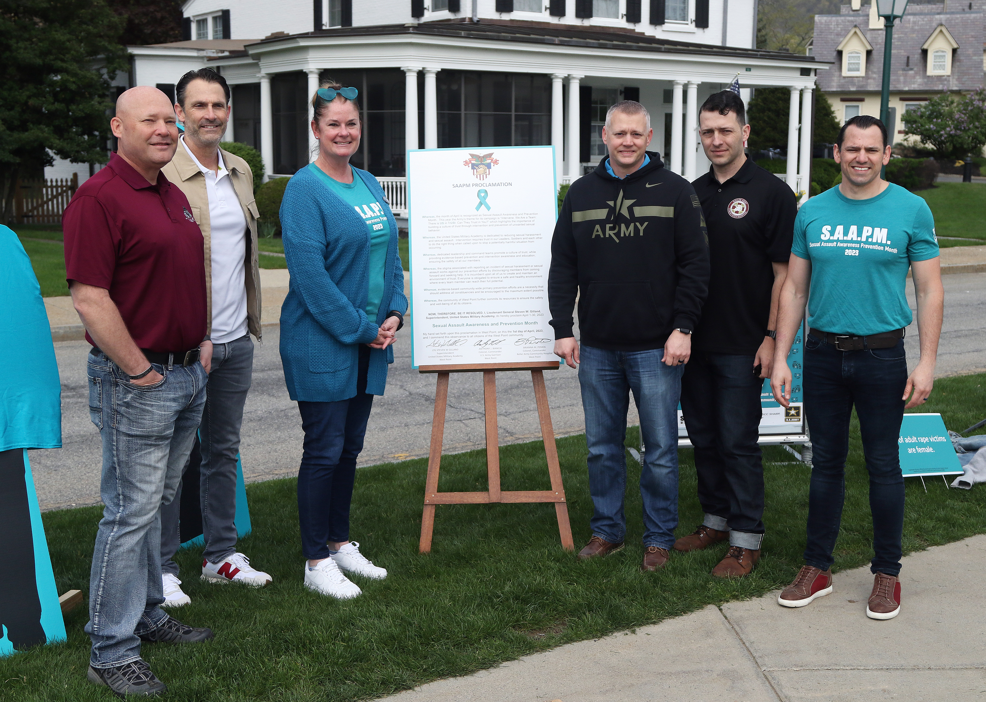 The U.S. Military Academy observed Sexual Assault Awareness and Prevention Month (SAAPM) on April 26. April is recognized as SAAPM, and this year the Army’s theme for its campaign is “Intervene. We Are a Team: There is US in TrUSt. Can They Trust in You?” Each year, West Point dedicates a day in April to SAAPM with the “Walk-A-Mile” event to help bring light to reducing sexual harassment and sexual assault numbers by reminding the community that it is prevalent and something to take seriously to prevent. Th