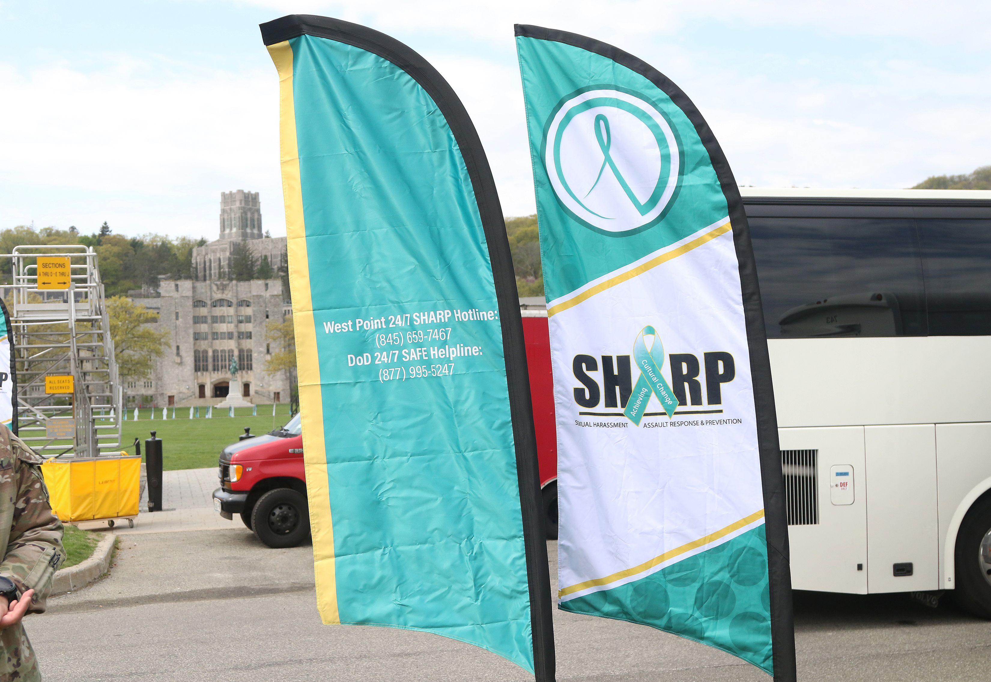 The U.S. Military Academy observed Sexual Assault Awareness and Prevention Month (SAAPM) on April 26. April is recognized as SAAPM, and this year the Army’s theme for its campaign is “Intervene. We Are a Team: There is US in TrUSt. Can They Trust in You?” Each year, West Point dedicates a day in April to SAAPM with the “Walk-A-Mile” event to help bring light to reducing sexual harassment and sexual assault numbers by reminding the community that it is prevalent and something to take seriously to prevent. Th