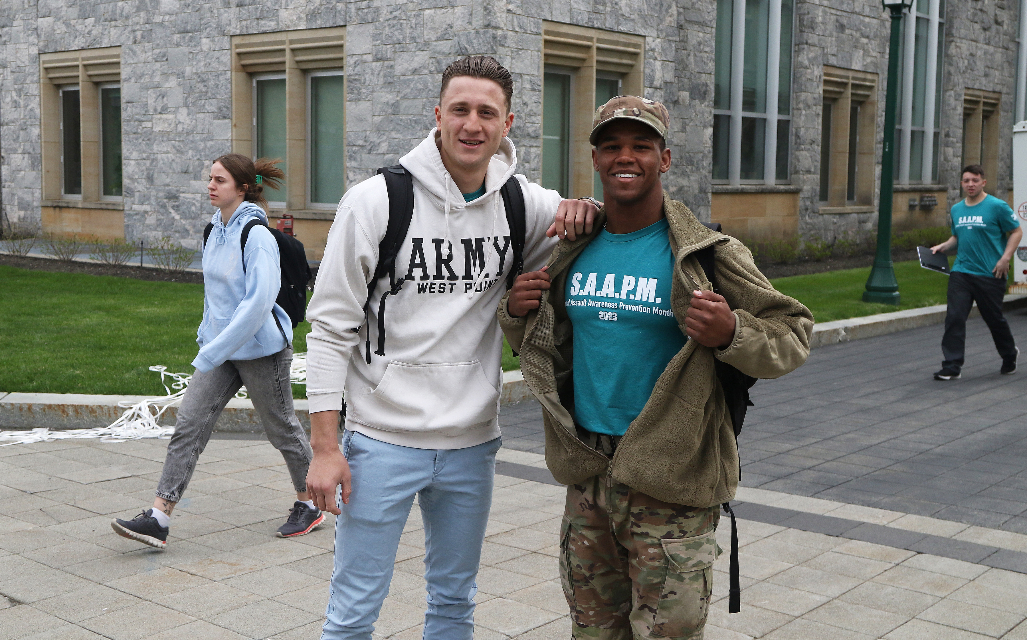 The U.S. Military Academy observed Sexual Assault Awareness and Prevention Month (SAAPM) on April 26. April is recognized as SAAPM, and this year the Army’s theme for its campaign is “Intervene. We Are a Team: There is US in TrUSt. Can They Trust in You?” Each year, West Point dedicates a day in April to SAAPM with the “Walk-A-Mile” event to help bring light to reducing sexual harassment and sexual assault numbers by reminding the community that it is prevalent and something to take seriously to prevent.