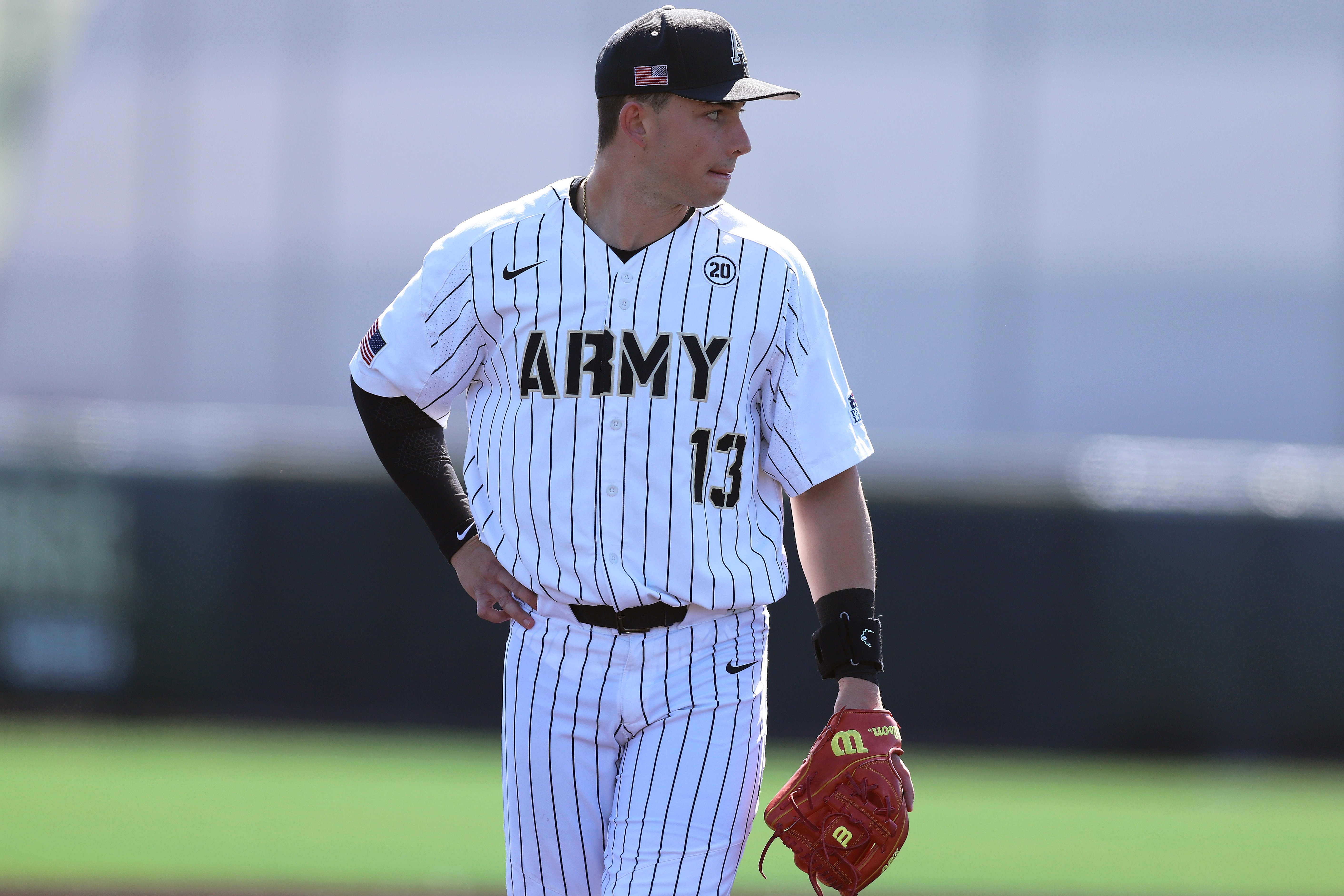 The Army West Point baseball team (15-12, 6-2 PL) defeated the Navy Midshipmen (14-15, 7-5, PL) 2-1 in Game 1 of April 3's doubleheader. Army's Addison Ainsworth secured the win for the Black Knights with a walk-off double in the bottom of the 10th inning. In Game 2, the Black Knights defeated the Midshipmen 5-0. Sam Ruta went 2-for-3, while scoring a run, three RBIs, a three-run home run and a double.   (Photo by Mady Salvani/Army Athletic Communications)