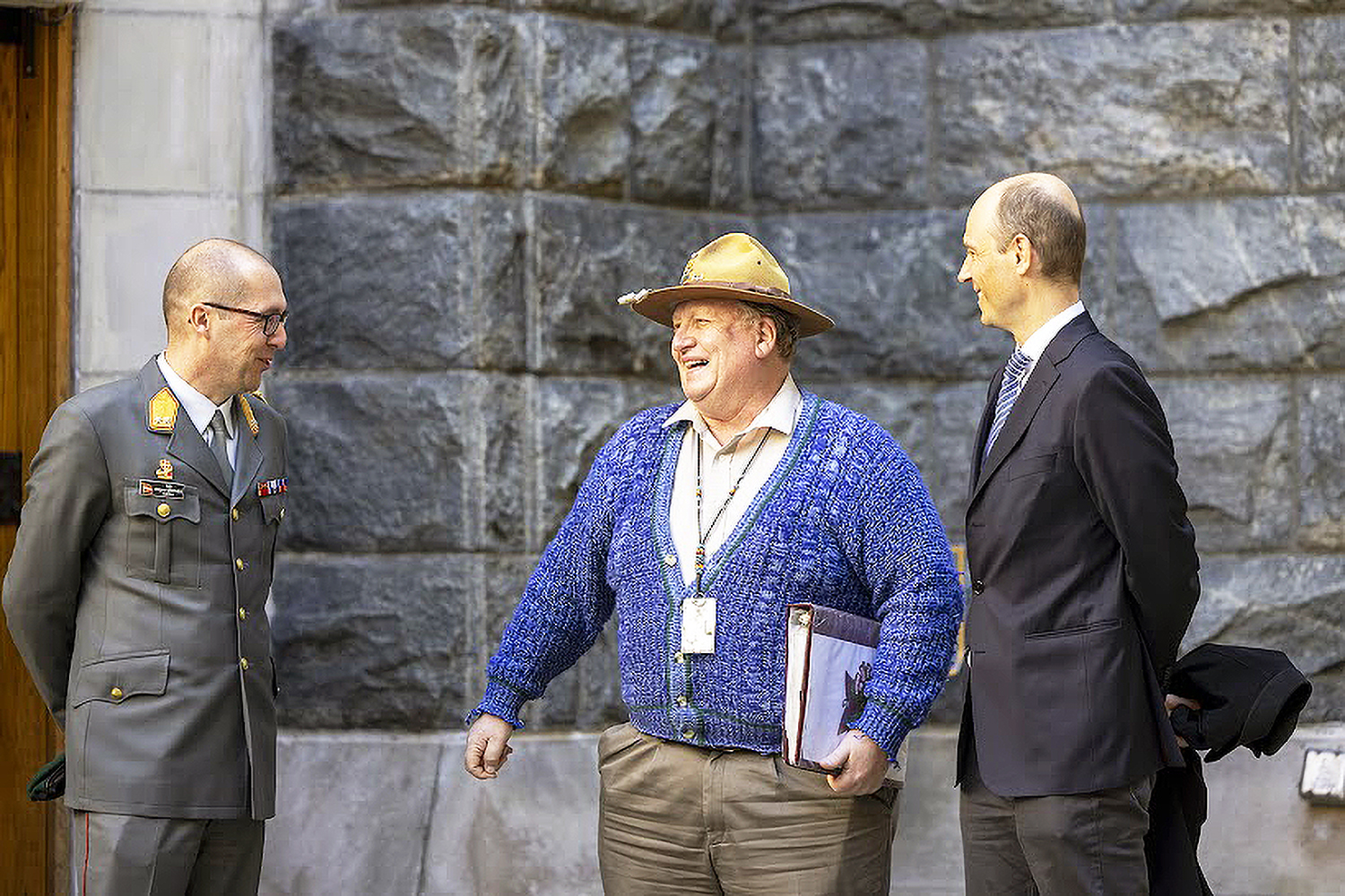 On March 20, the Austrian Ambassador to the United Nations, Ambassador Alexander Marschik, and the Austrian Maj. Gen. Juergen Ortner visited the U.S. Military Academy at West Point. As part of the visit, they were guest lecturers to all of the LG204 classes on a wide range of topics including Austrian history, security policy, the UN, the Austrian perspective on neutrality and Austrian military partnerships.    (Photo by Lt. Col. John Georg/DFL)