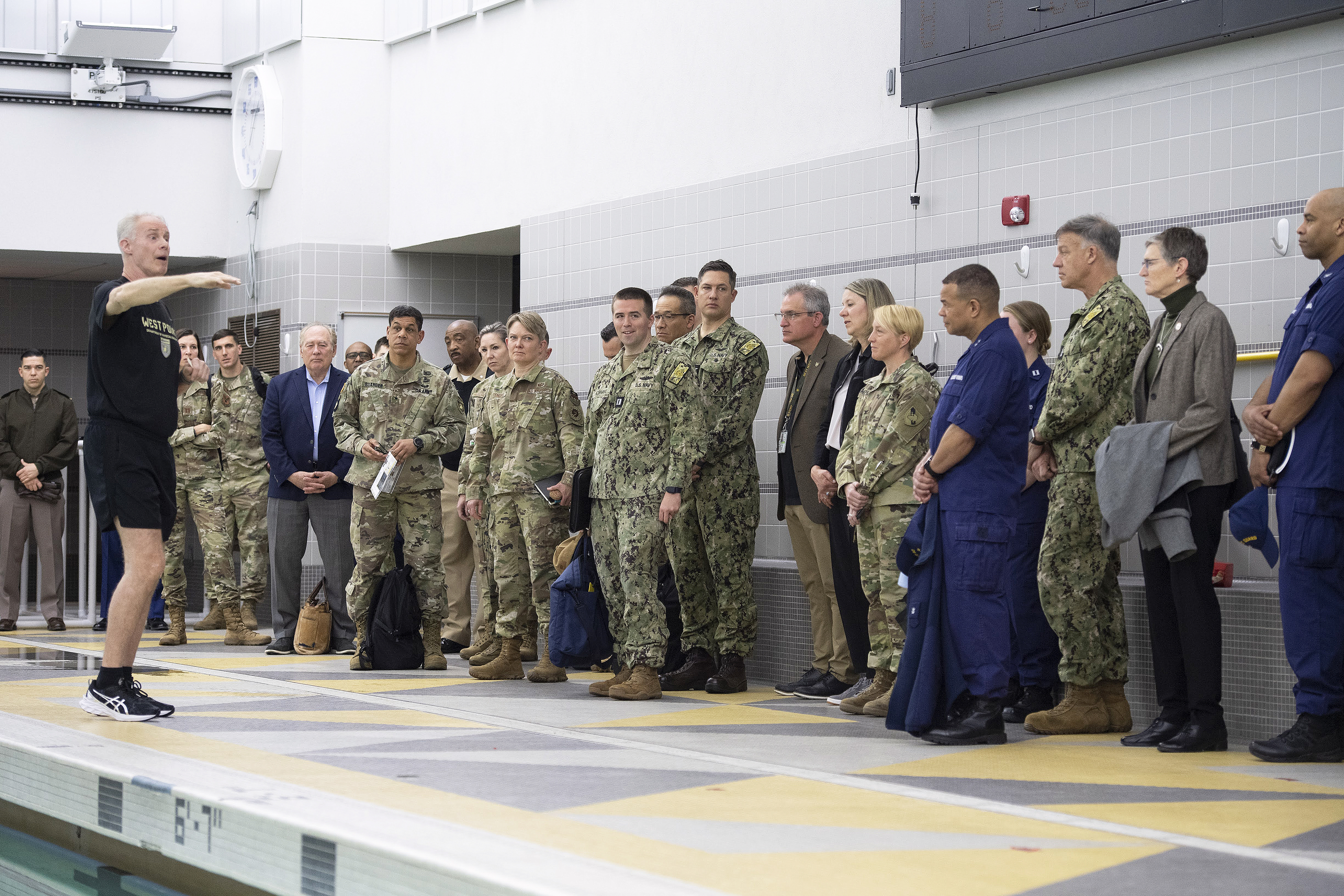 The U.S. Military Academy hosted the 62nd annual Conference of Service Academy Superintendents (COSAS) from April 2-5 to enable constructive collaboration and shared understanding of operational and strategic challenges common to the five service academy programs. Leadership from the U.S. Naval Academy, U.S. Air Force Academy, U.S. Coast Guard Academy and the U.S. Merchant Marine Academy attended the four-day COSAS event at West Point.   (Photo by John Pellino/USMA PAO)