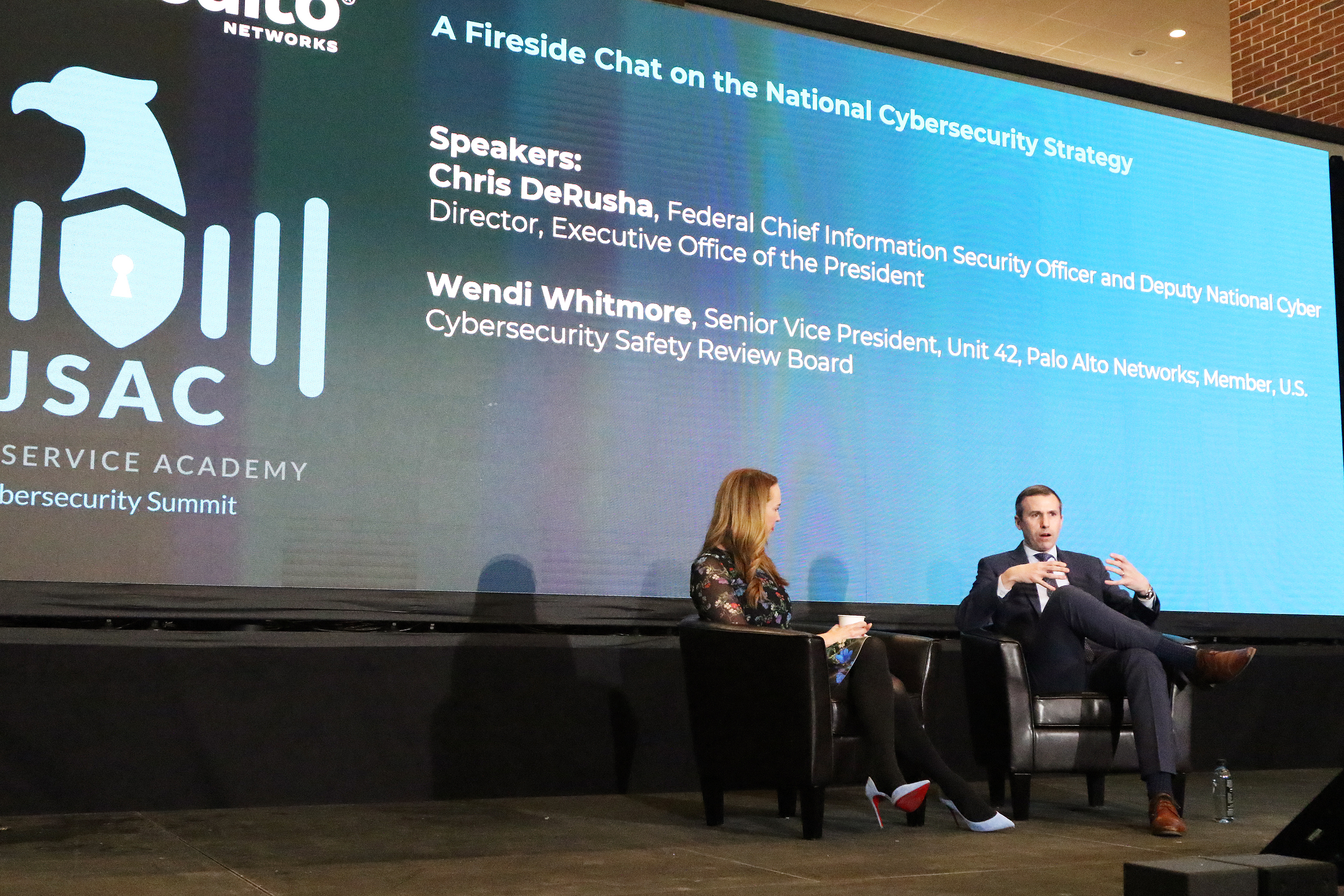 The U.S. Military Academy, on behalf of Palo Alto Networks, Inc., hosted the 2023 Joint Service Academy Cybersecurity Summit (JSAC) on April 4-5 at Crest Hall in Eisenhower Hall. Founded in 2015, JSAC brings together senior cyber experts and leaders from across industry, military and government to discuss issues of the day, what has gone right and what has gone wrong in cybersecurity in recent years and the way forward in the cyber world, especially with the eyes and ears of academy cadets and midshipmen