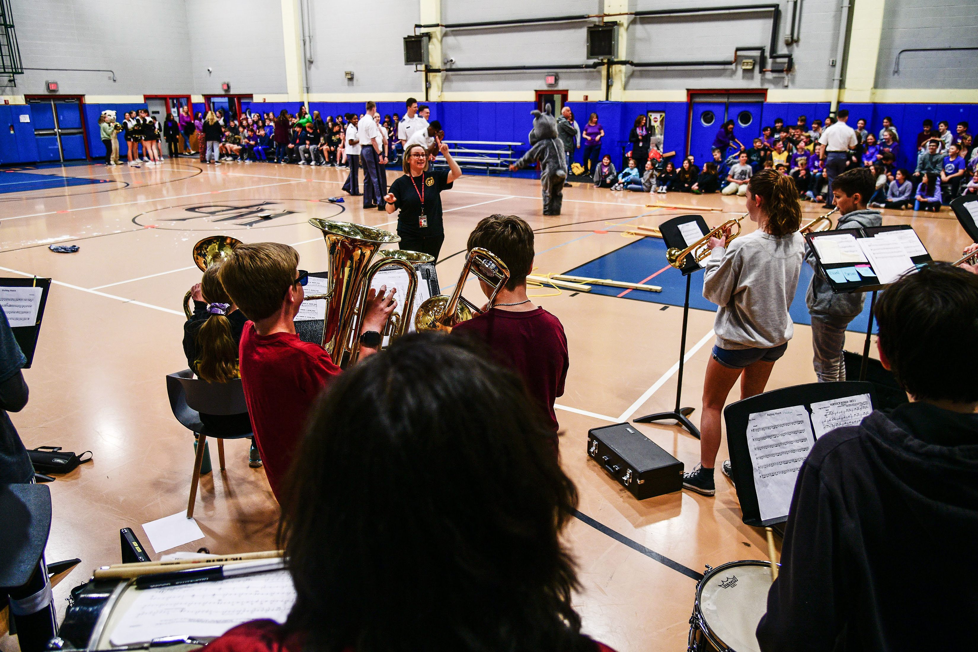 The West Point Middle School's military and military-connected scholars celebrated the Month of the Military Child on April 19 at the Middle School and Teen Program Center at West Point.   (Photo by Sgt. 1st Class Luisito Brooks/USMA PAO)
