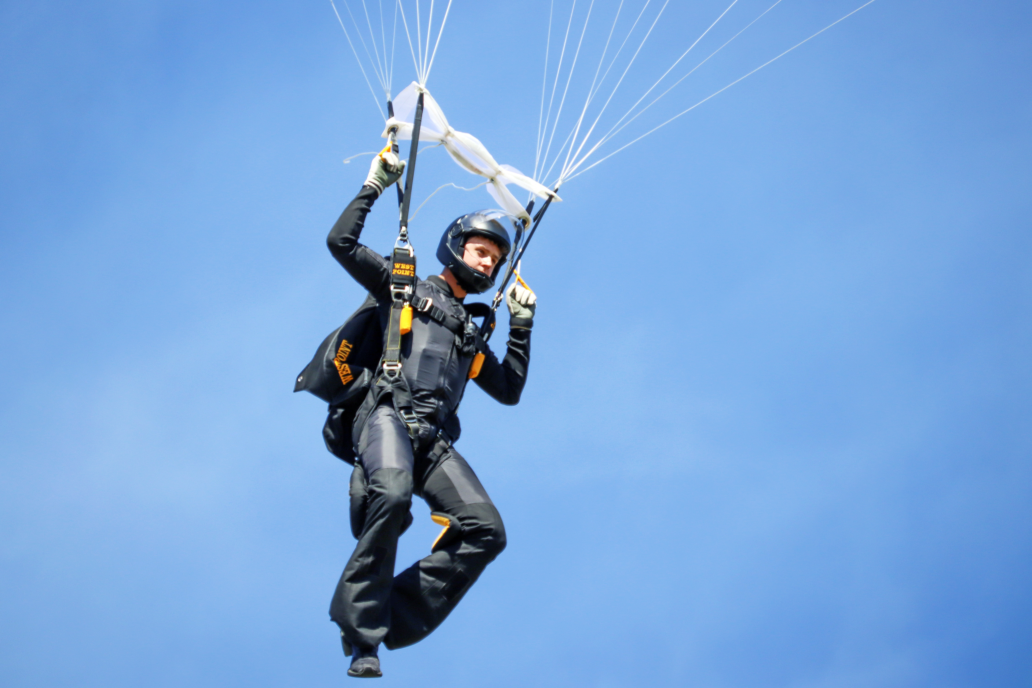 For the first time since 2019, the U.S. Military Academy will host the Inter-Service Academy Parachute Competition on April 14 from 4-6 p.m. and on April 15 from 9-6 p.m. at the U.S. Military Academy parade field. Watch cadets and midshipmen jump out of Lakota helicopters and soar through the air high above The Plain. USMA, the U.S. Naval Academy and the U.S. Air Force Academy parachute teams will face each other in the skies to compete in sport accuracy, four-way formations and six-way formations out of