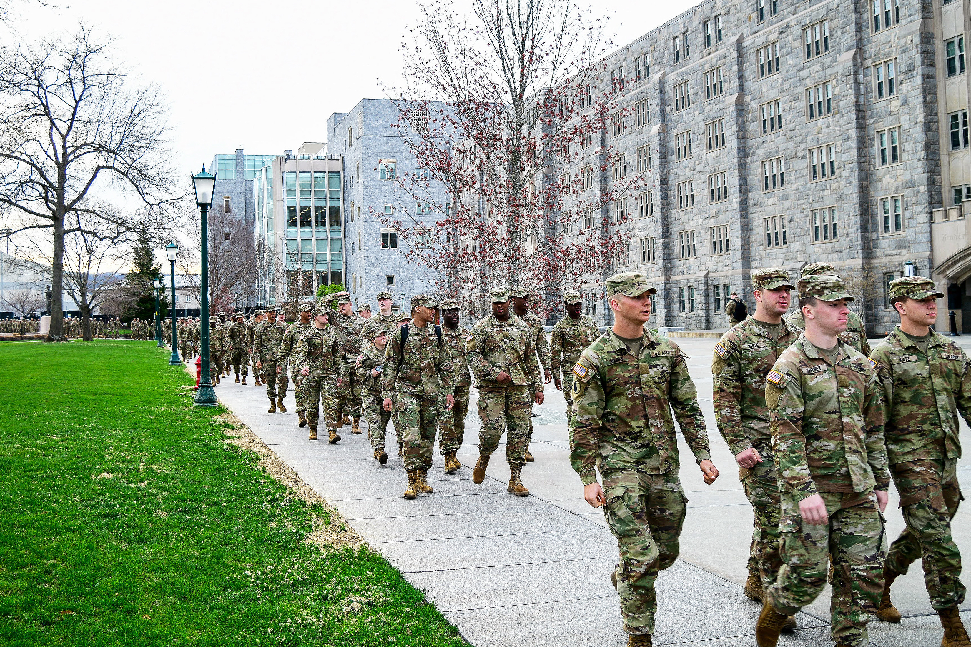 Cadet candidates from the U.S. Military Academy Preparatory School spent the day following U.S. Military Academy cadets during the “Shadow a Cadet Day” April 12 at West Point. The purpose of the event is to increase motivation, develop an understanding and expose cadet candidates to their future opportunities at USMA.   (Photo by Sgt. 1st Class Luisito Brooks/USMA PAO)