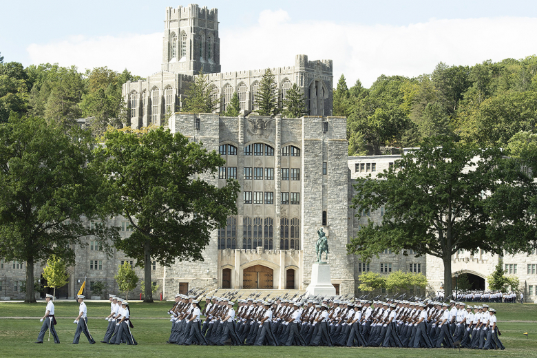 Members of the U.S. Military Academy Class of 2026 officially join the Corps of Cadets during the Acceptance Day Parade Saturday on The Plain. 