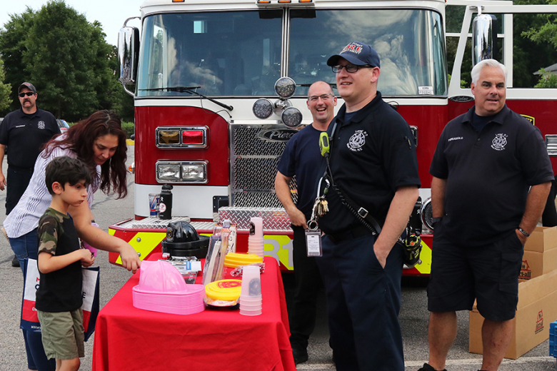 The U.S. Army Garrison West Point, West Point Directorate of Emergency Services in concert with West Point Family Homes hosted National Night Out, a nationwide event that focuses on strengthening the relationship between communities and their local police departments, Aug. 2 at the K Lot parking lot near the MWR Fitness Center. Since its inception in 1984, National Night Out is an annual community-building campaign that promotes community partnerships and neighborhood camaraderie to make neighborhoods safer