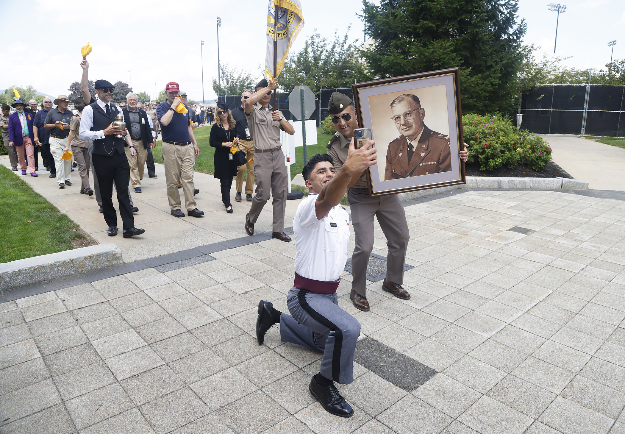 As the new academic year begins this week at the U.S. Military Academy, the Department of Social Sciences (SOSH) is quickly assimilating to its new office space in Mahan Hall after spending the past 34 years in Lincoln Hall. To commemorate the moment, SOSH celebrated its past, present and future with a part solemn and part jovial event titled, “Farewell to Lincoln Hall” on Aug. 11 at West Point to mark its history at Lincoln Hall and to hail the “Lincoln Brigade’s” new four floors worth of space in Mahan Ha