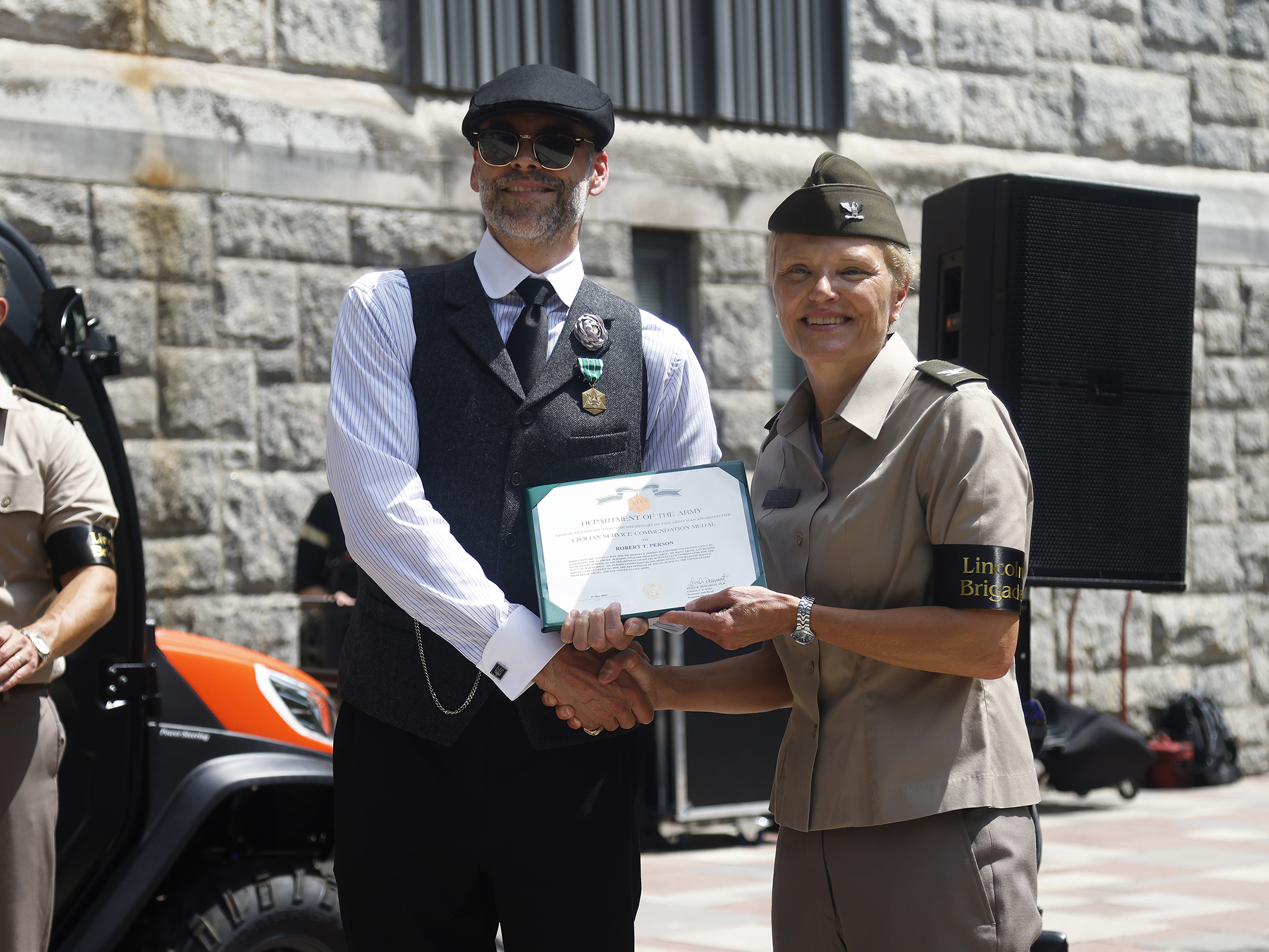 As the new academic year begins this week at the U.S. Military Academy, the Department of Social Sciences (SOSH) is quickly assimilating to its new office space in Mahan Hall after spending the past 34 years in Lincoln Hall. To commemorate the moment, SOSH celebrated its past, present and future with a part solemn and part jovial event titled, “Farewell to Lincoln Hall” on Aug. 11 at West Point to mark its history at Lincoln Hall and to hail the “Lincoln Brigade’s” new four floors worth of space in Mahan Ha