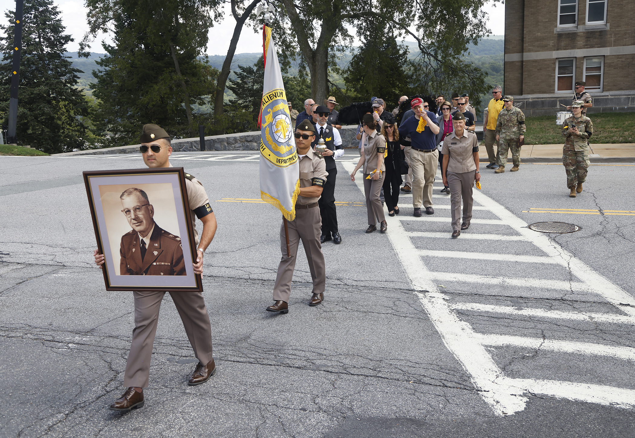 As the new academic year begins this week at the U.S. Military Academy, the Department of Social Sciences (SOSH) is quickly assimilating to its new office space in Mahan Hall after spending the past 34 years in Lincoln Hall. To commemorate the moment, SOSH celebrated its past, present and future with a part solemn and part jovial event titled, “Farewell to Lincoln Hall” on Aug. 11 at West Point to mark its history at Lincoln Hall and to hail the “Lincoln Brigade’s” new four floors worth of space in Mahan Ha