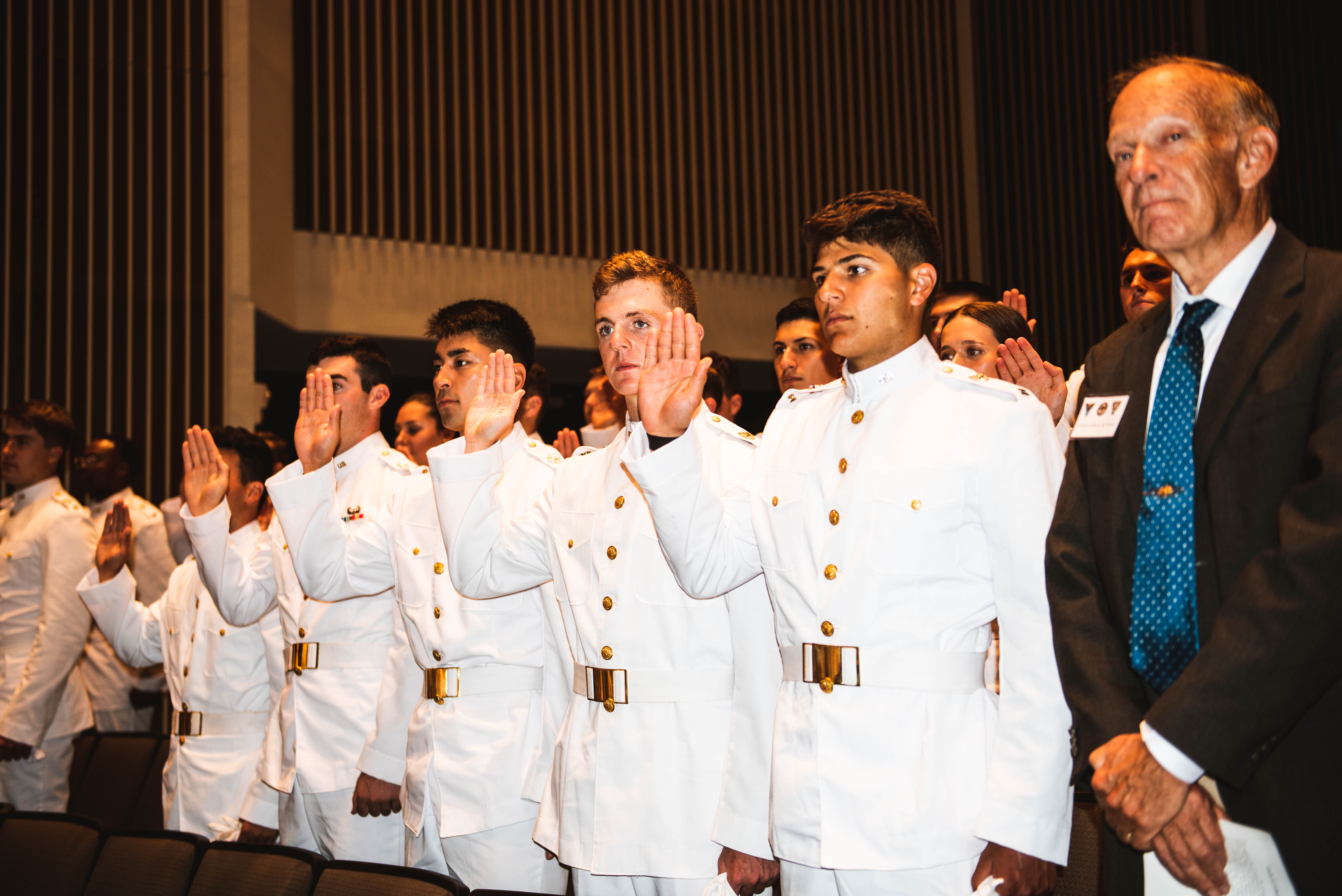 Members of the U.S. Military Academy Class of 2025 affirmed their commitment to serve in the U.S. Army upon graduation from West Point during the Affirmation Ceremony Aug. 13.    (Photo by Elizabeth Woodruff/USMA PAO)