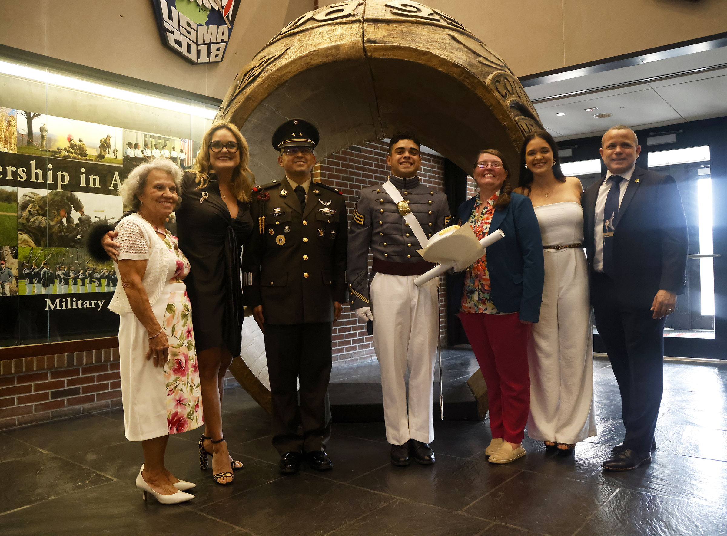 The U.S. Military Academy held an August Graduation and Commissioning Ceremony for seven members of the Class of 2023 at Crest Hall Aug. 3. USMA Superintendent Lt. Gen. Steven W. Gilland was the commencement speaker as Class of 2023 Cadets Miguel Aquino III, Vaughn Campbell, Armando Flores IV, William Foran, Owen Grile, Luke Hester and Madeleine Wilkes all received their diplomas. They all commissioned as officers and received their second lieutenant bars expect one graduate due to injury. Members of the US